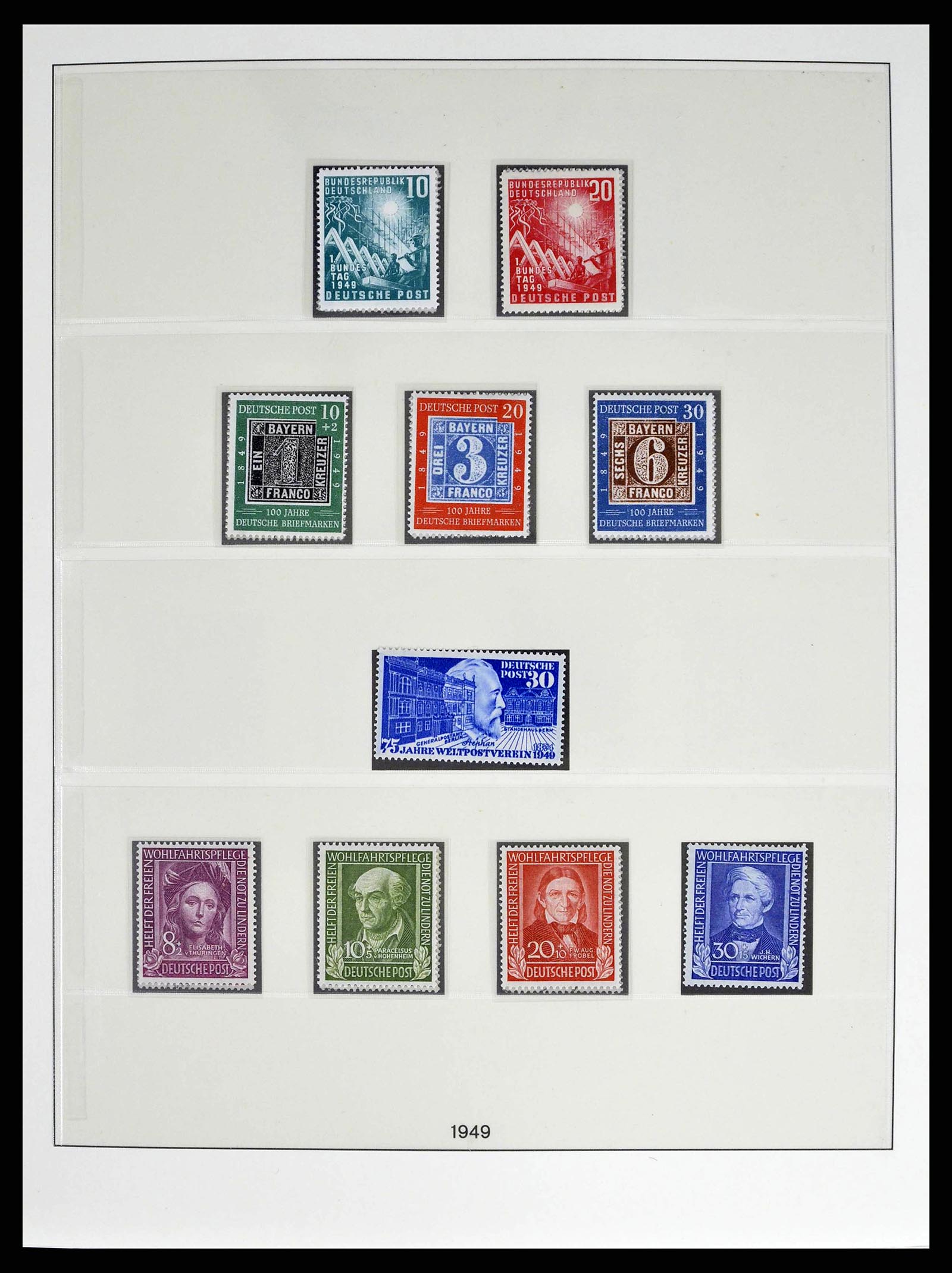 38524 0001 - Stamp collection 38524 Bundespost 1949-1970.