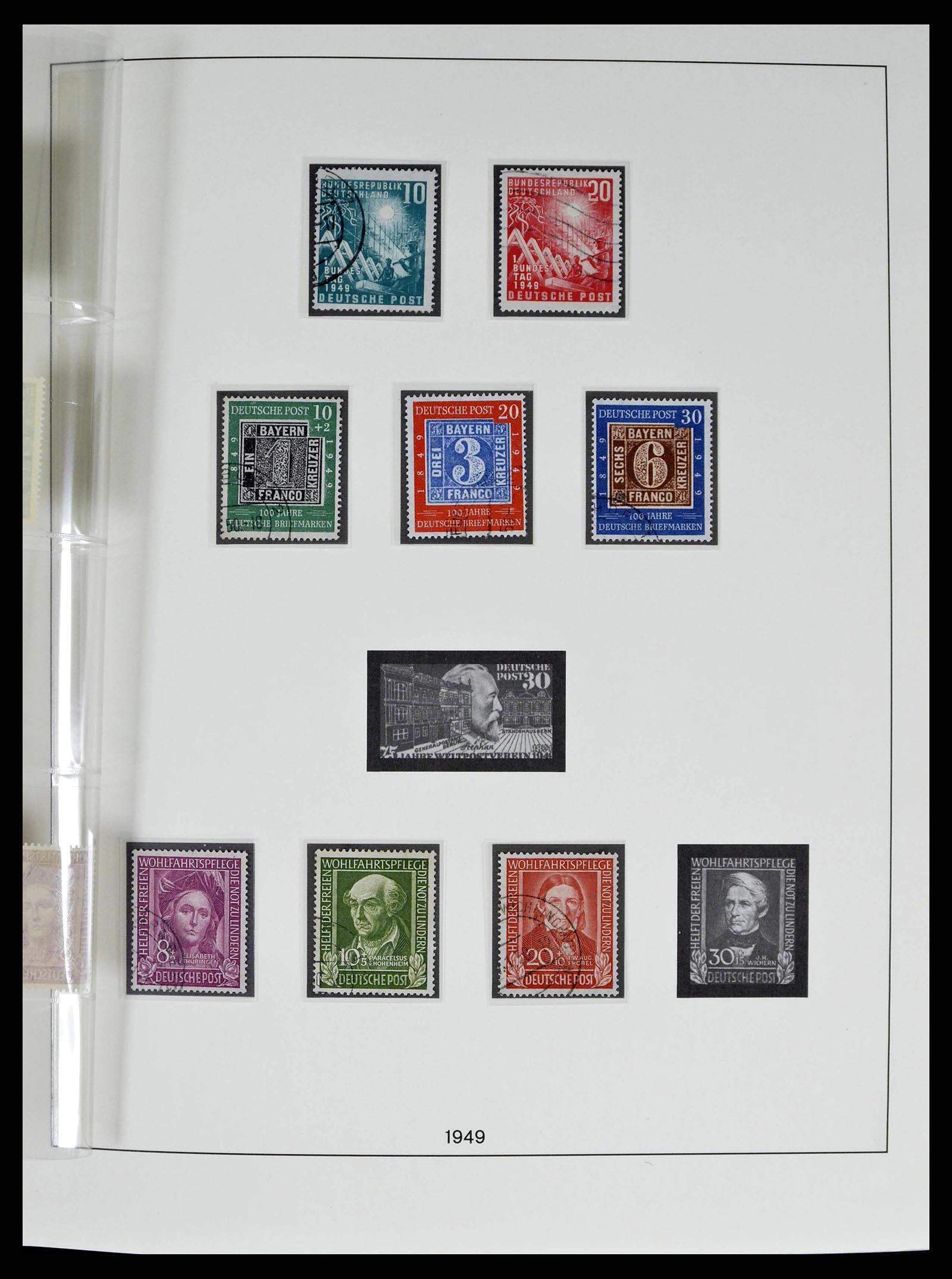 38524 0002 - Postzegelverzameling 38524 Bundespost 1949-1970.