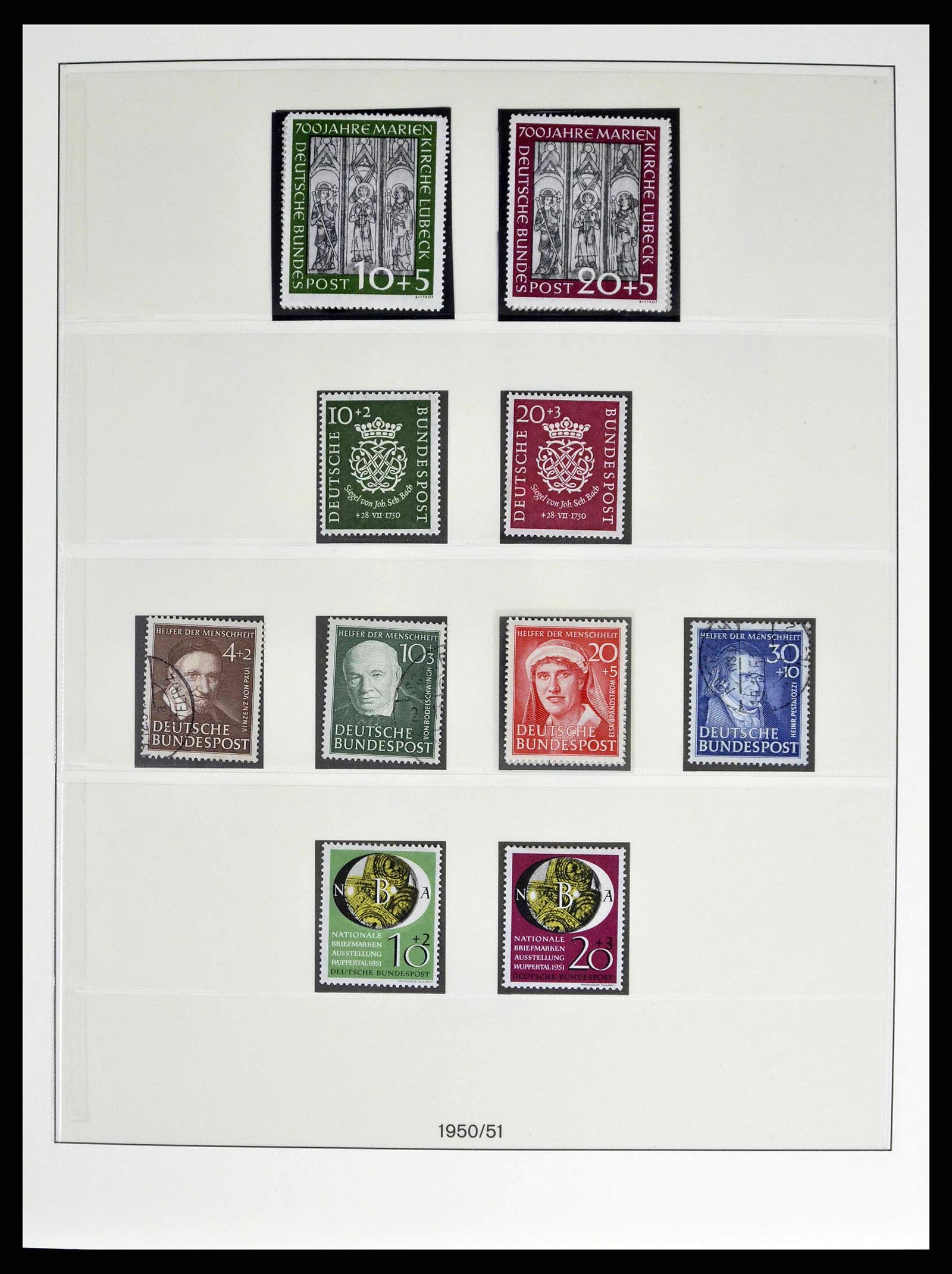 38524 0003 - Postzegelverzameling 38524 Bundespost 1949-1970.