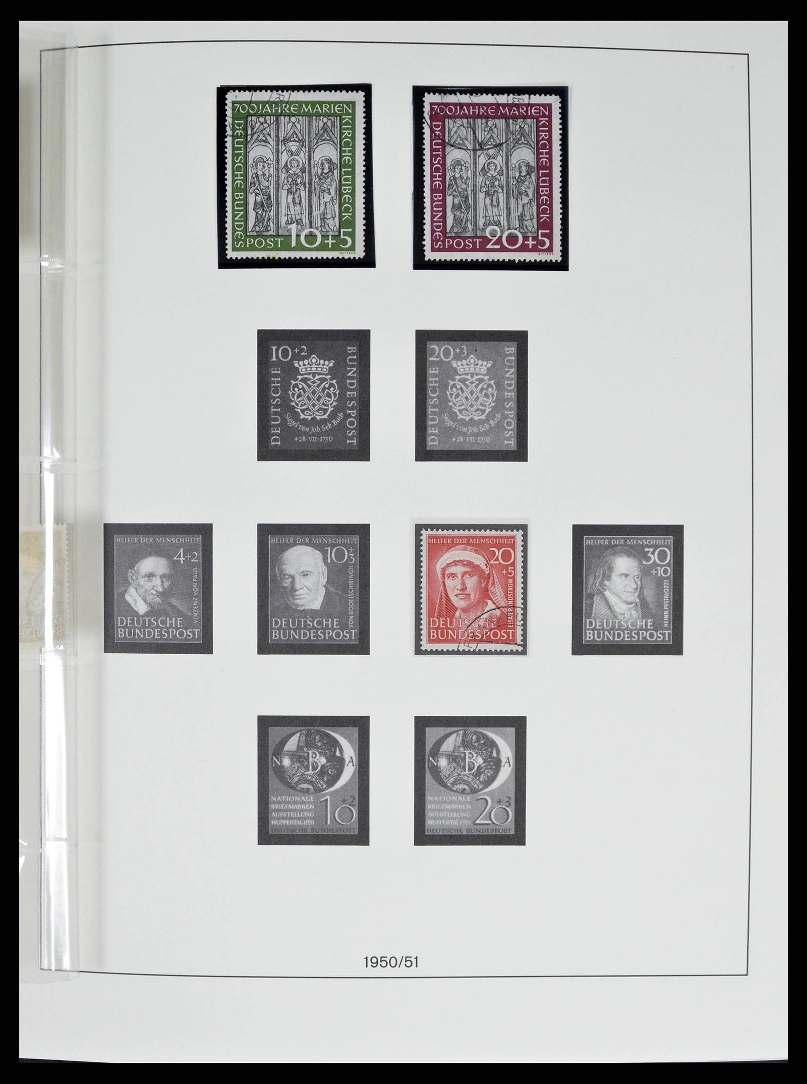 38524 0004 - Postzegelverzameling 38524 Bundespost 1949-1970.