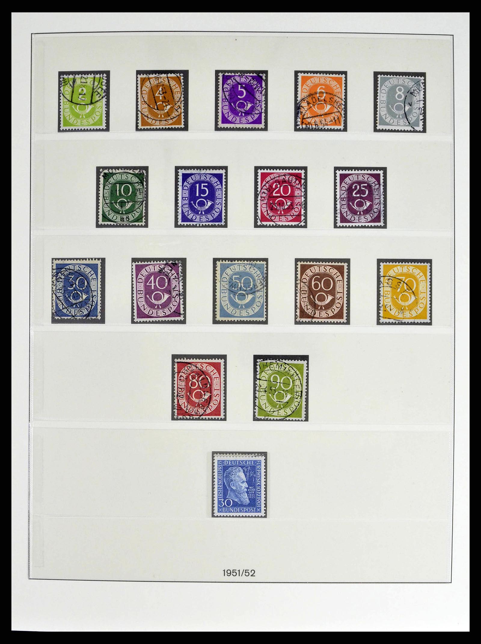 38524 0005 - Postzegelverzameling 38524 Bundespost 1949-1970.