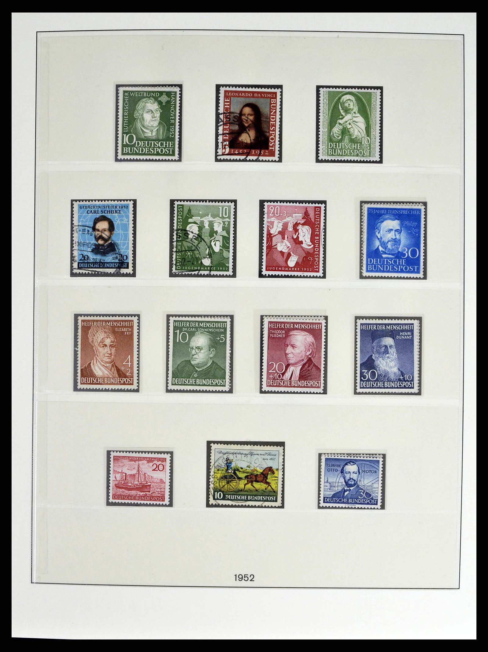38524 0007 - Postzegelverzameling 38524 Bundespost 1949-1970.