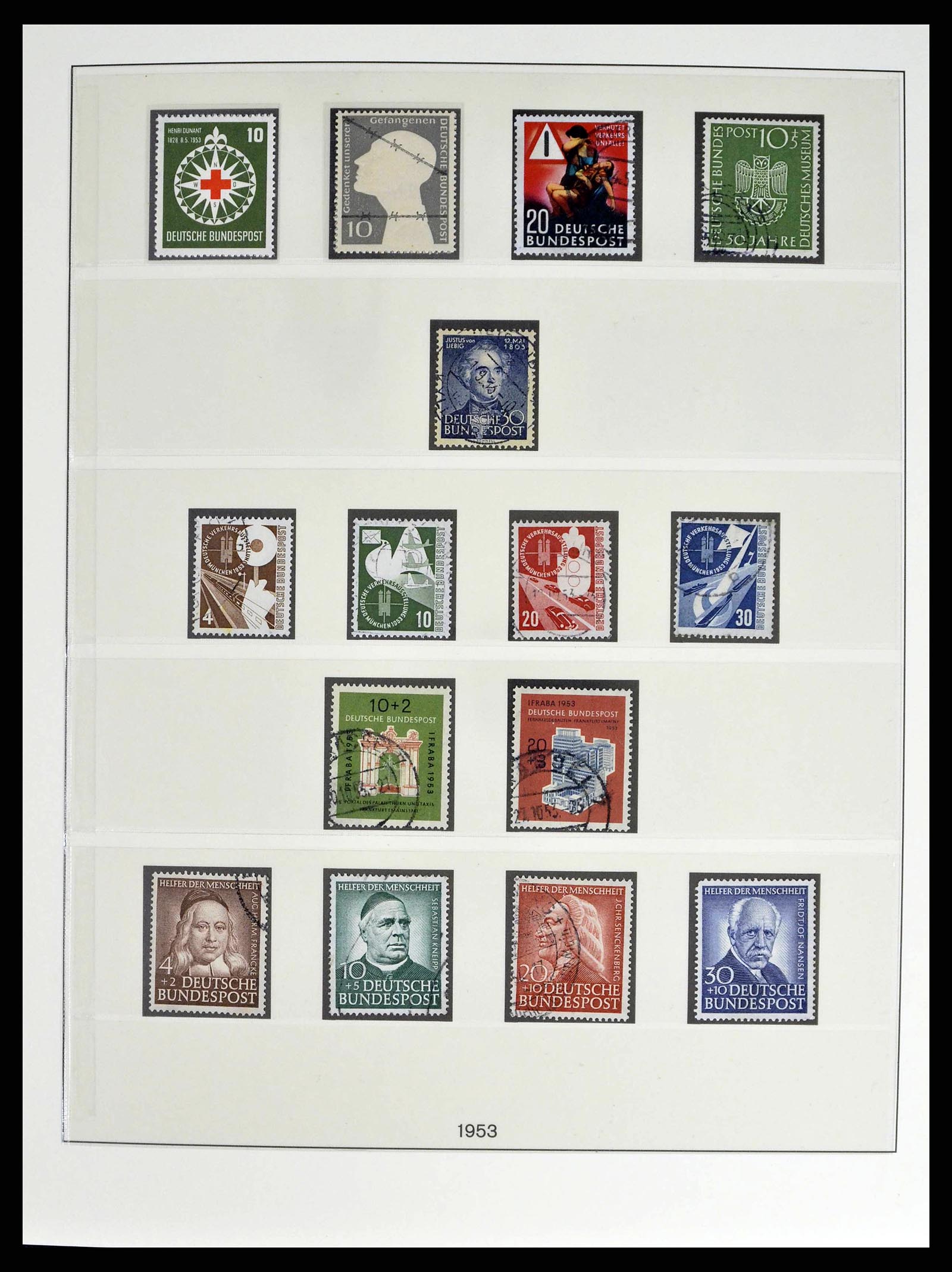 38524 0009 - Postzegelverzameling 38524 Bundespost 1949-1970.