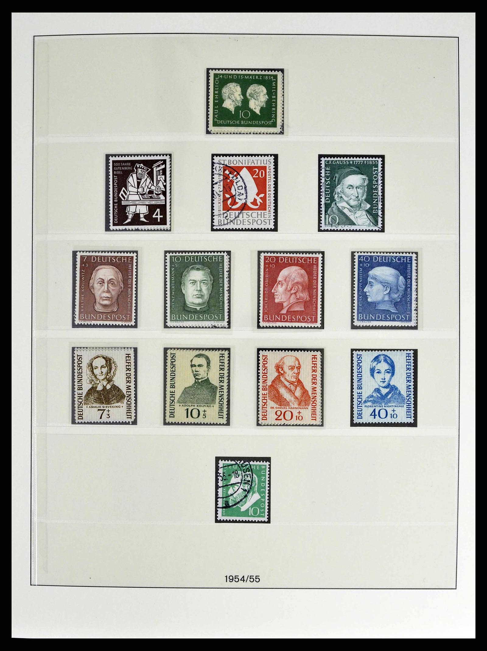 38524 0012 - Postzegelverzameling 38524 Bundespost 1949-1970.