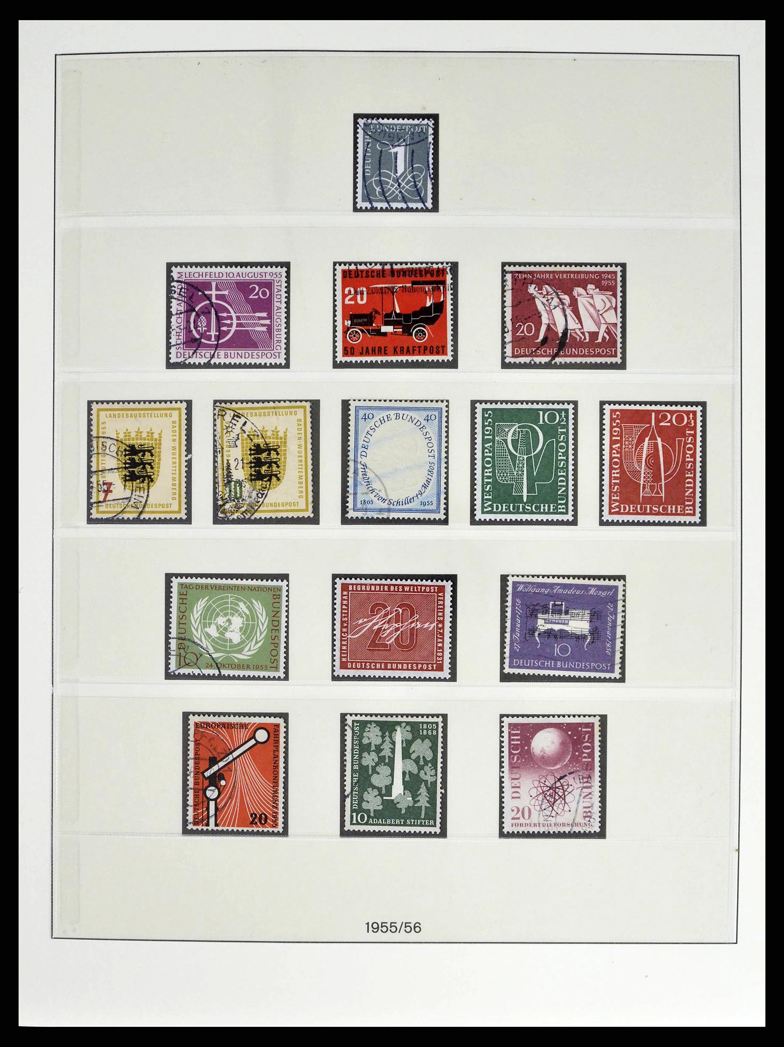 38524 0014 - Postzegelverzameling 38524 Bundespost 1949-1970.