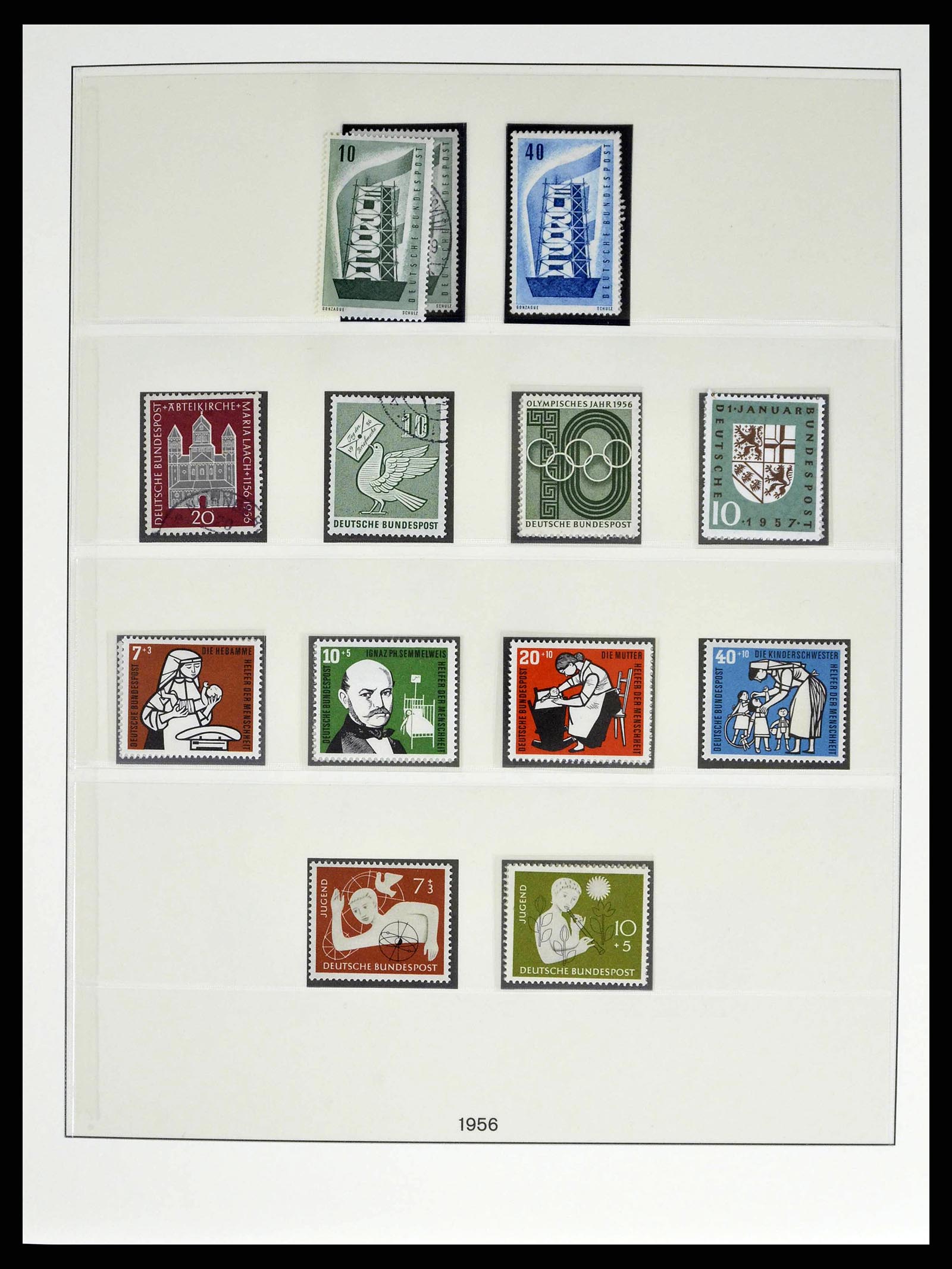 38524 0017 - Postzegelverzameling 38524 Bundespost 1949-1970.
