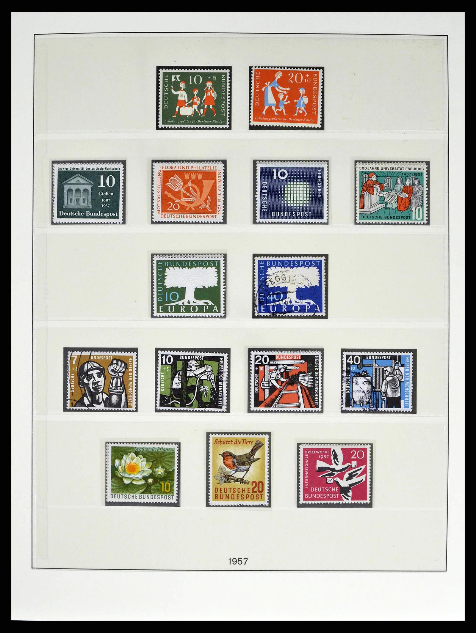 38524 0019 - Postzegelverzameling 38524 Bundespost 1949-1970.