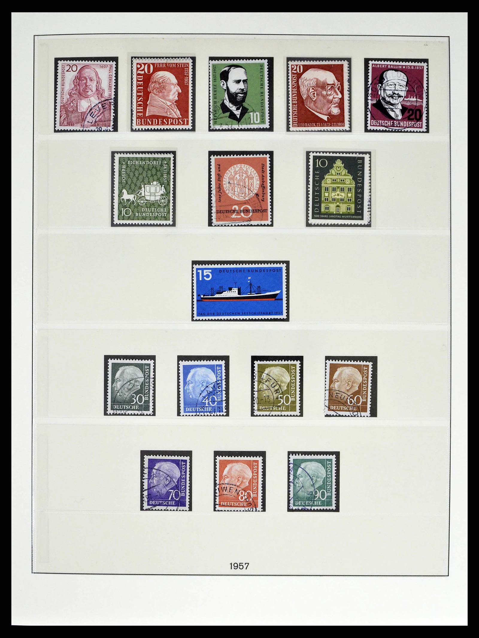 38524 0021 - Postzegelverzameling 38524 Bundespost 1949-1970.
