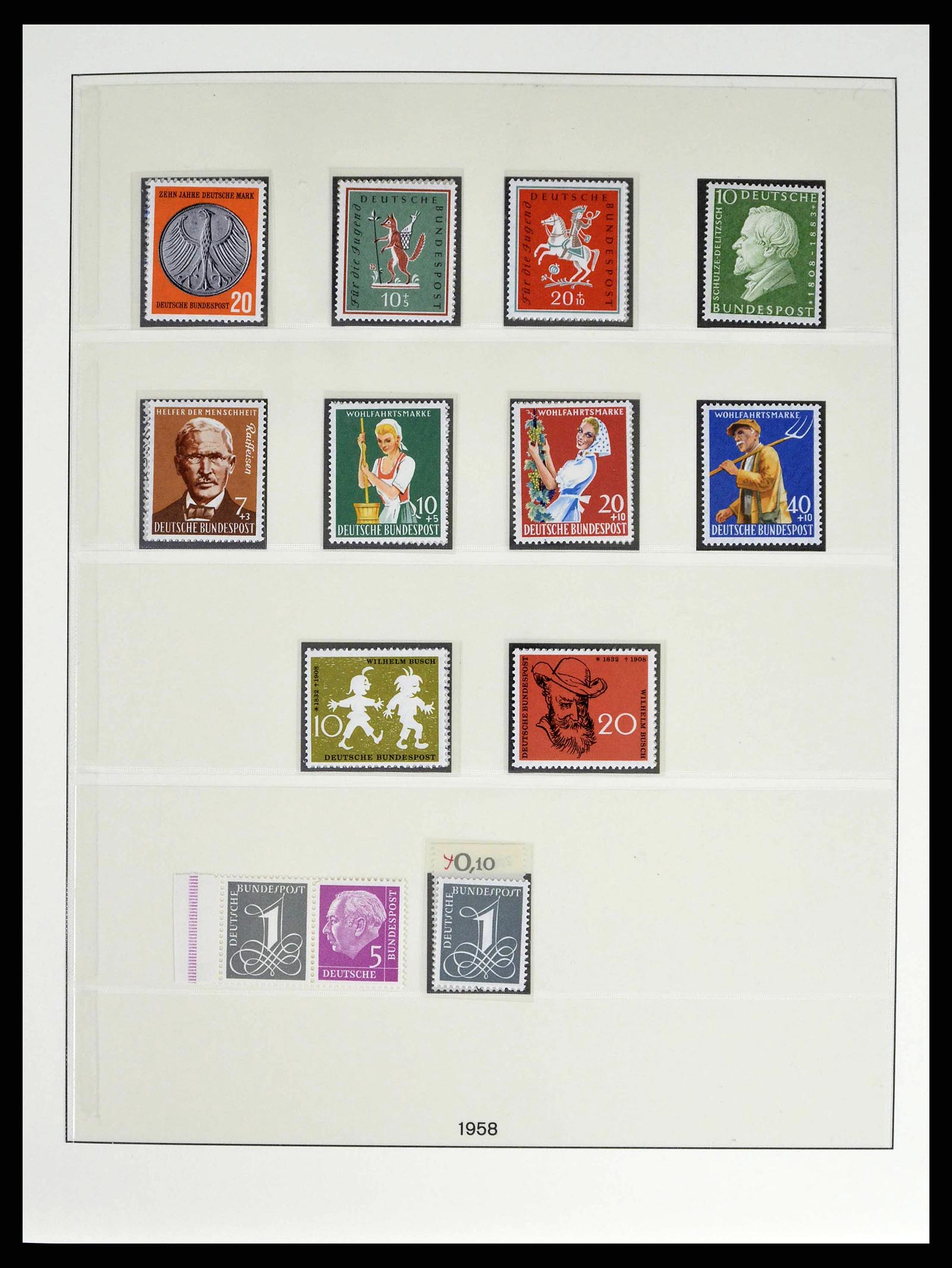 38524 0023 - Postzegelverzameling 38524 Bundespost 1949-1970.