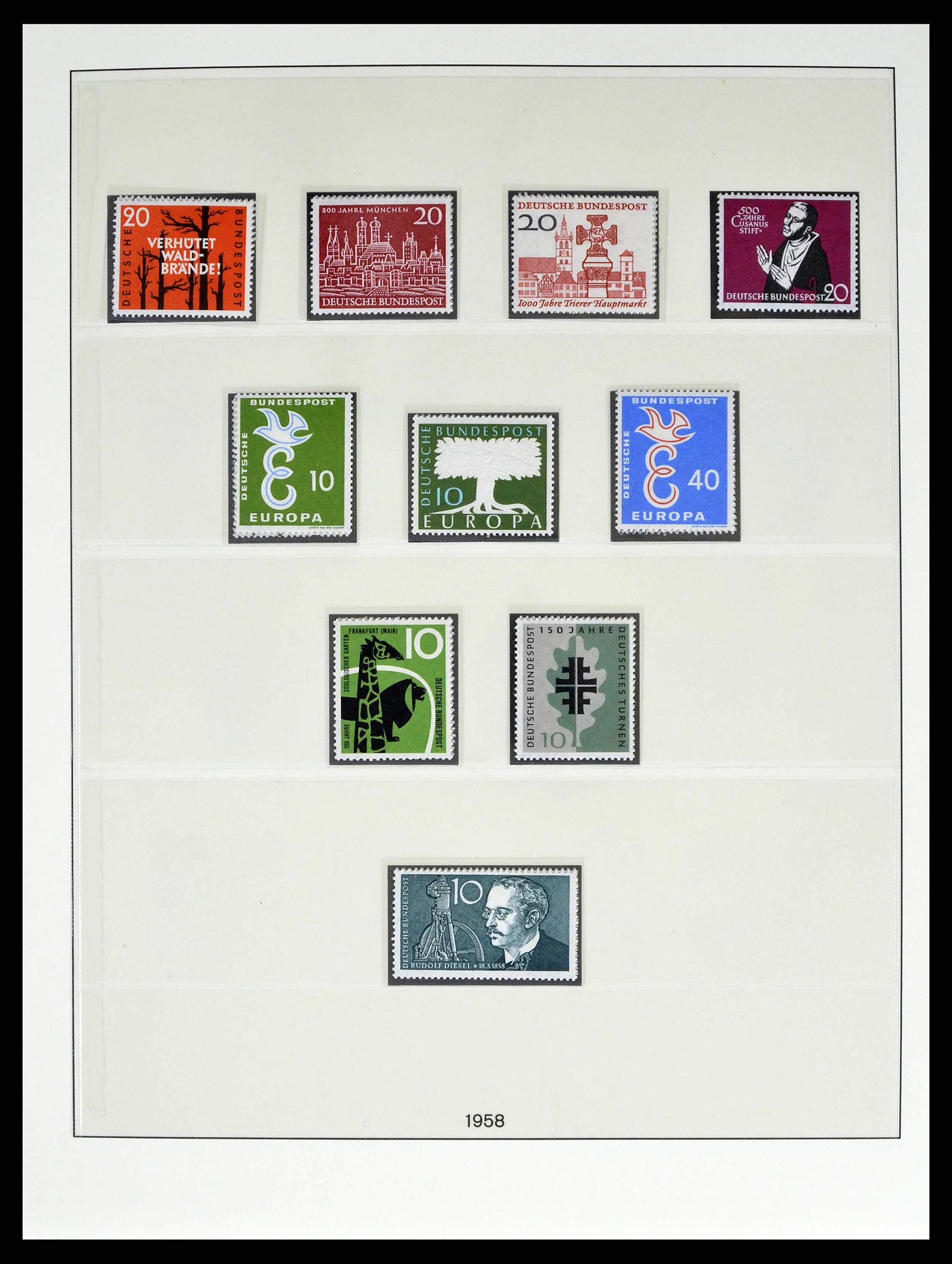 38524 0025 - Postzegelverzameling 38524 Bundespost 1949-1970.