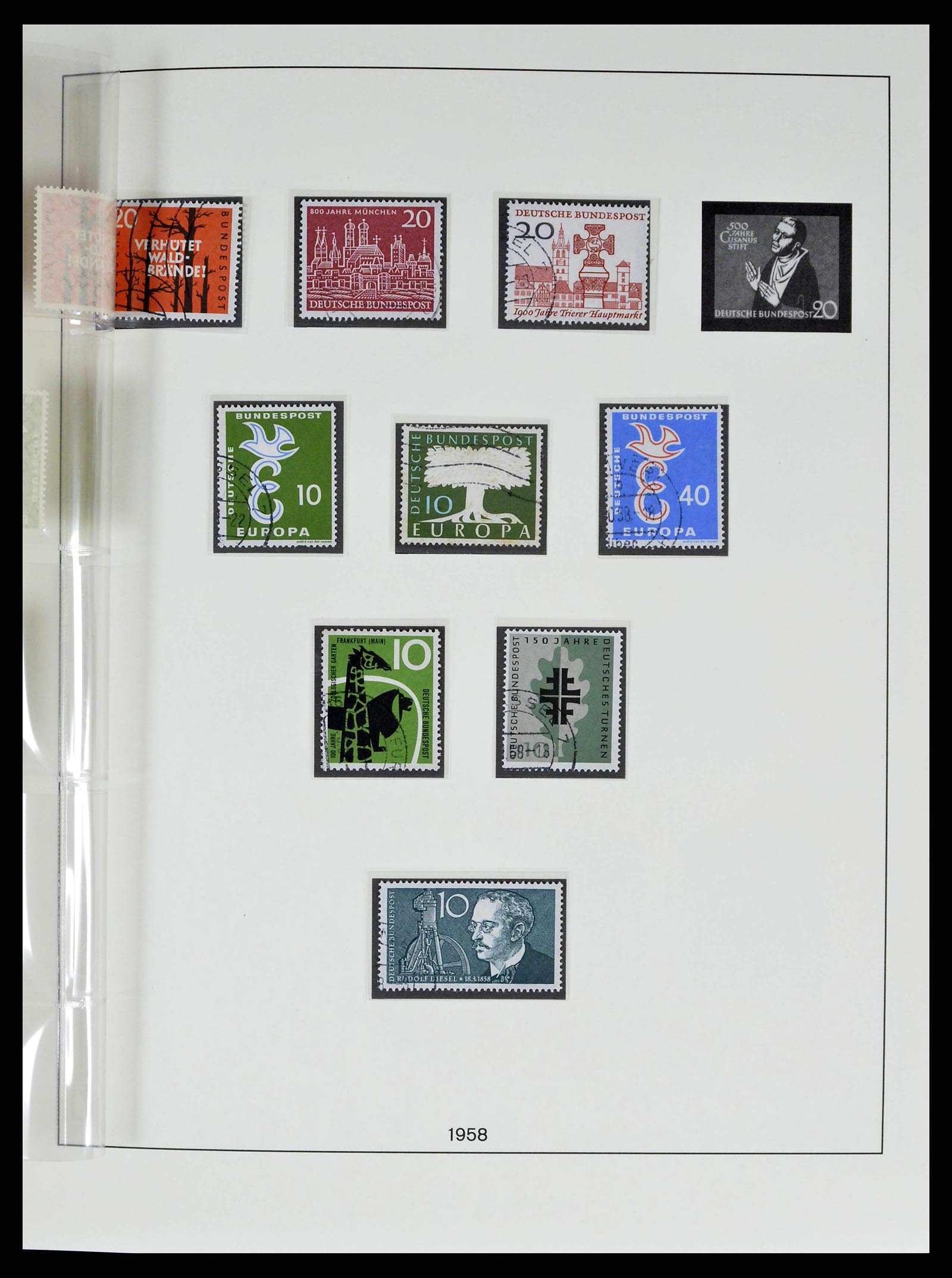 38524 0026 - Postzegelverzameling 38524 Bundespost 1949-1970.