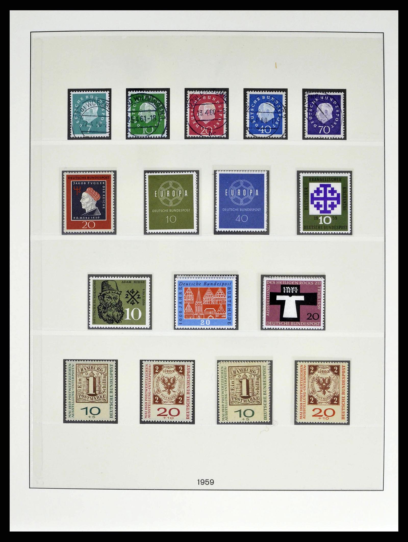 38524 0027 - Postzegelverzameling 38524 Bundespost 1949-1970.