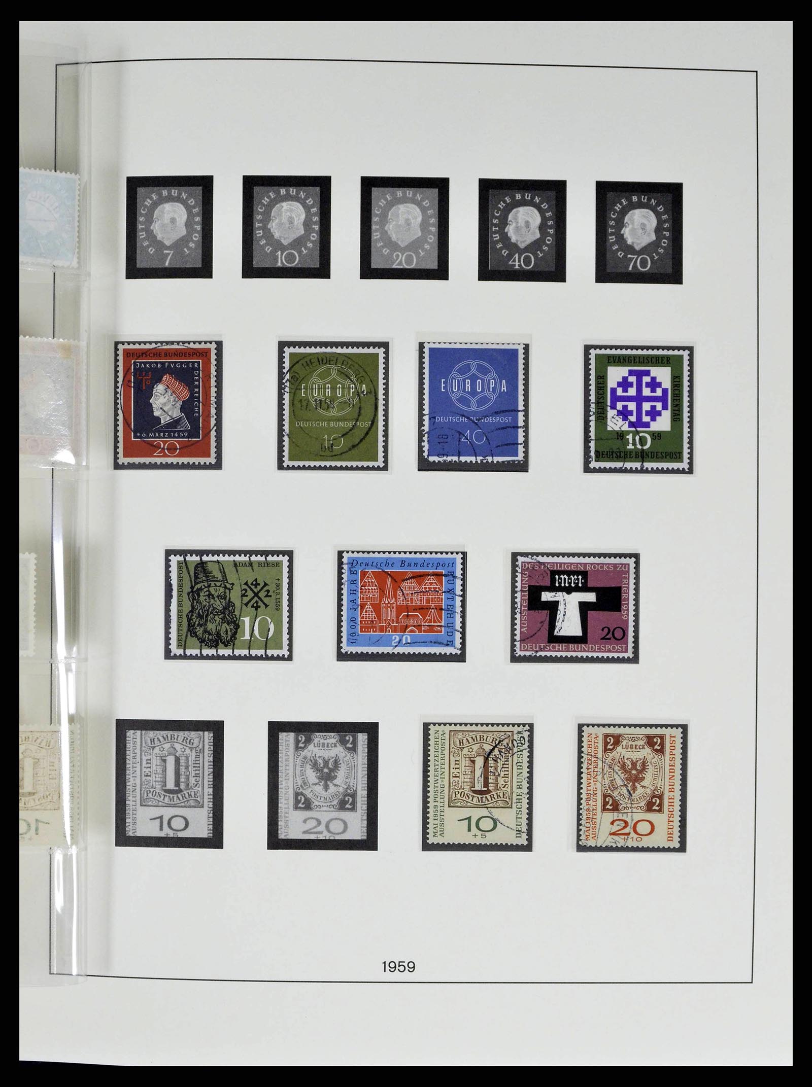 38524 0028 - Postzegelverzameling 38524 Bundespost 1949-1970.