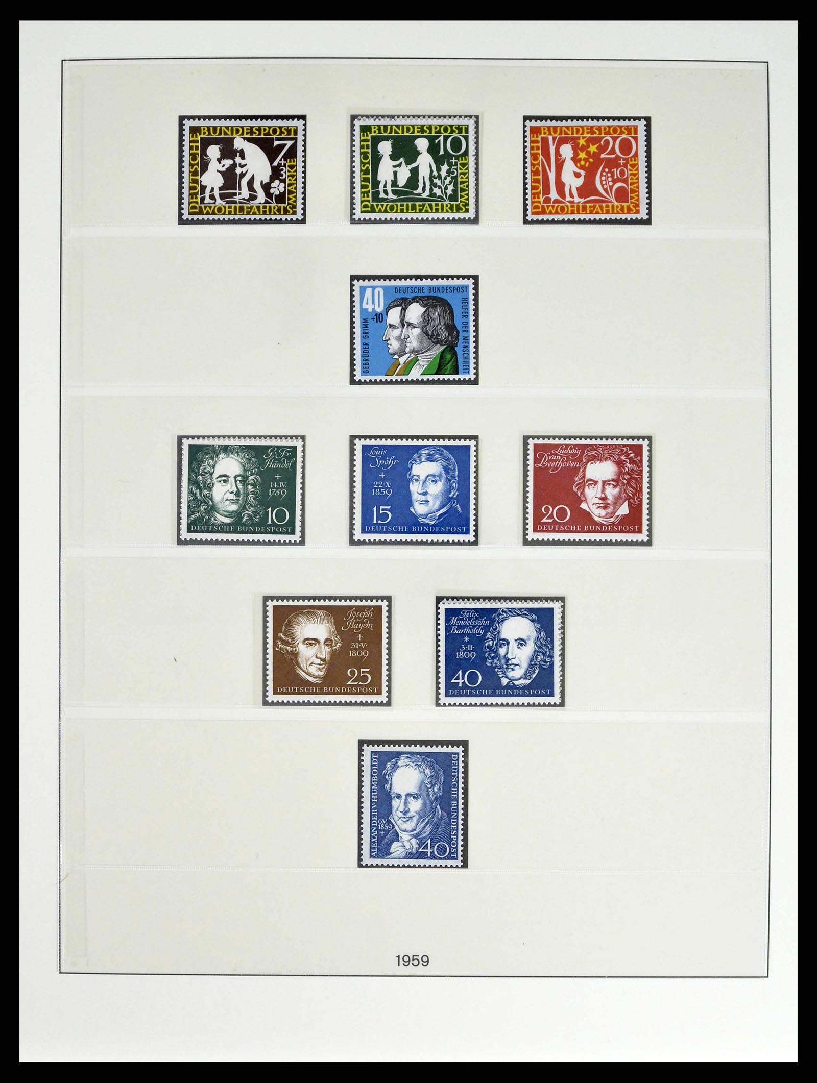 38524 0029 - Postzegelverzameling 38524 Bundespost 1949-1970.