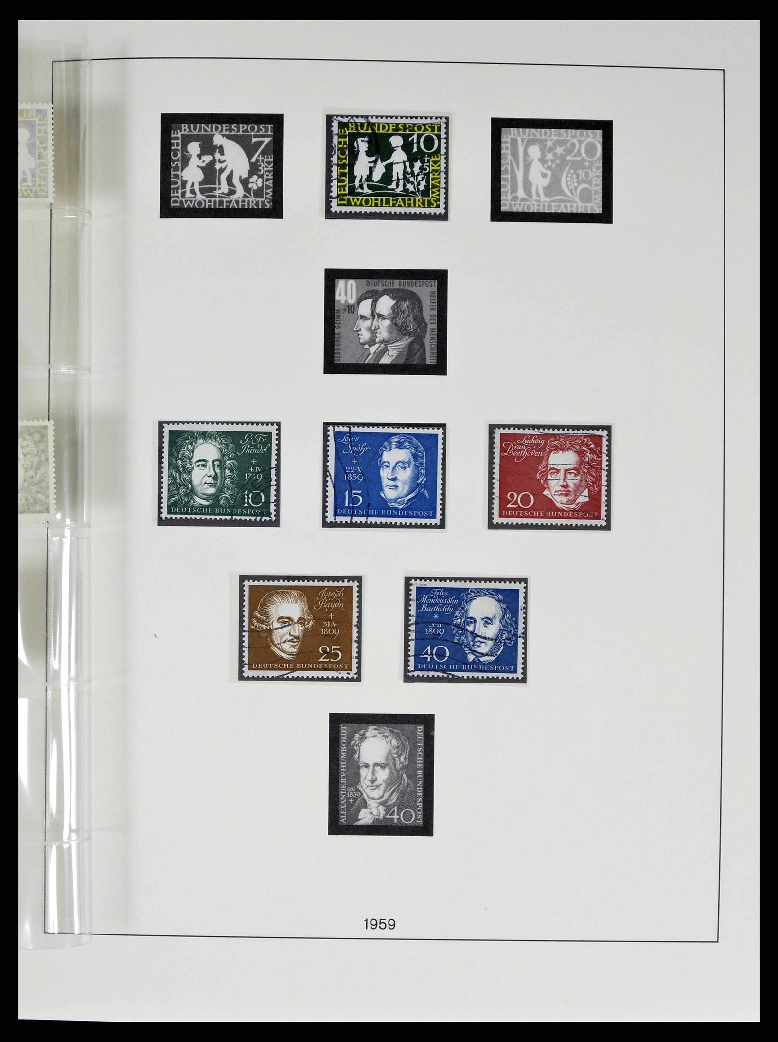 38524 0030 - Postzegelverzameling 38524 Bundespost 1949-1970.