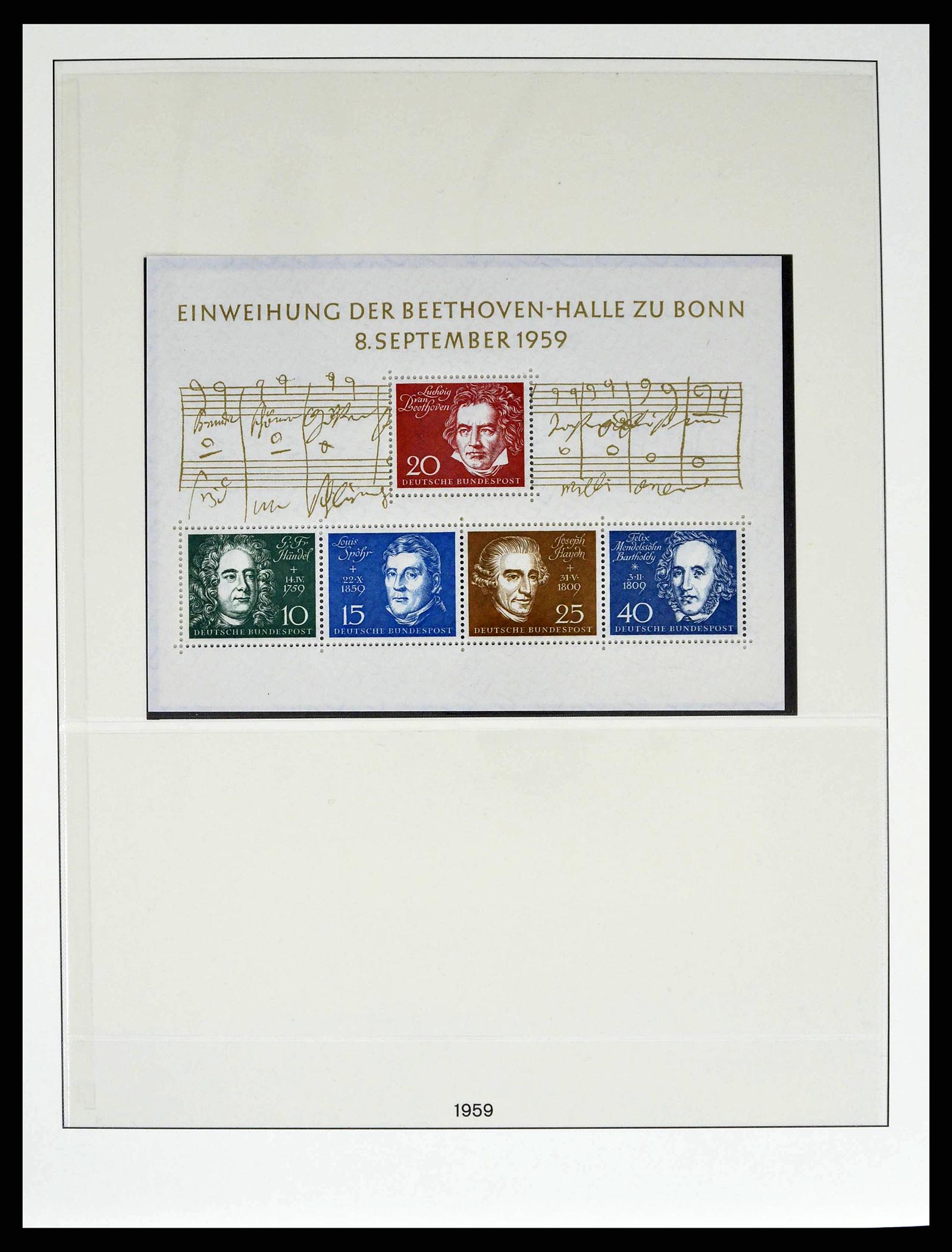 38524 0031 - Postzegelverzameling 38524 Bundespost 1949-1970.