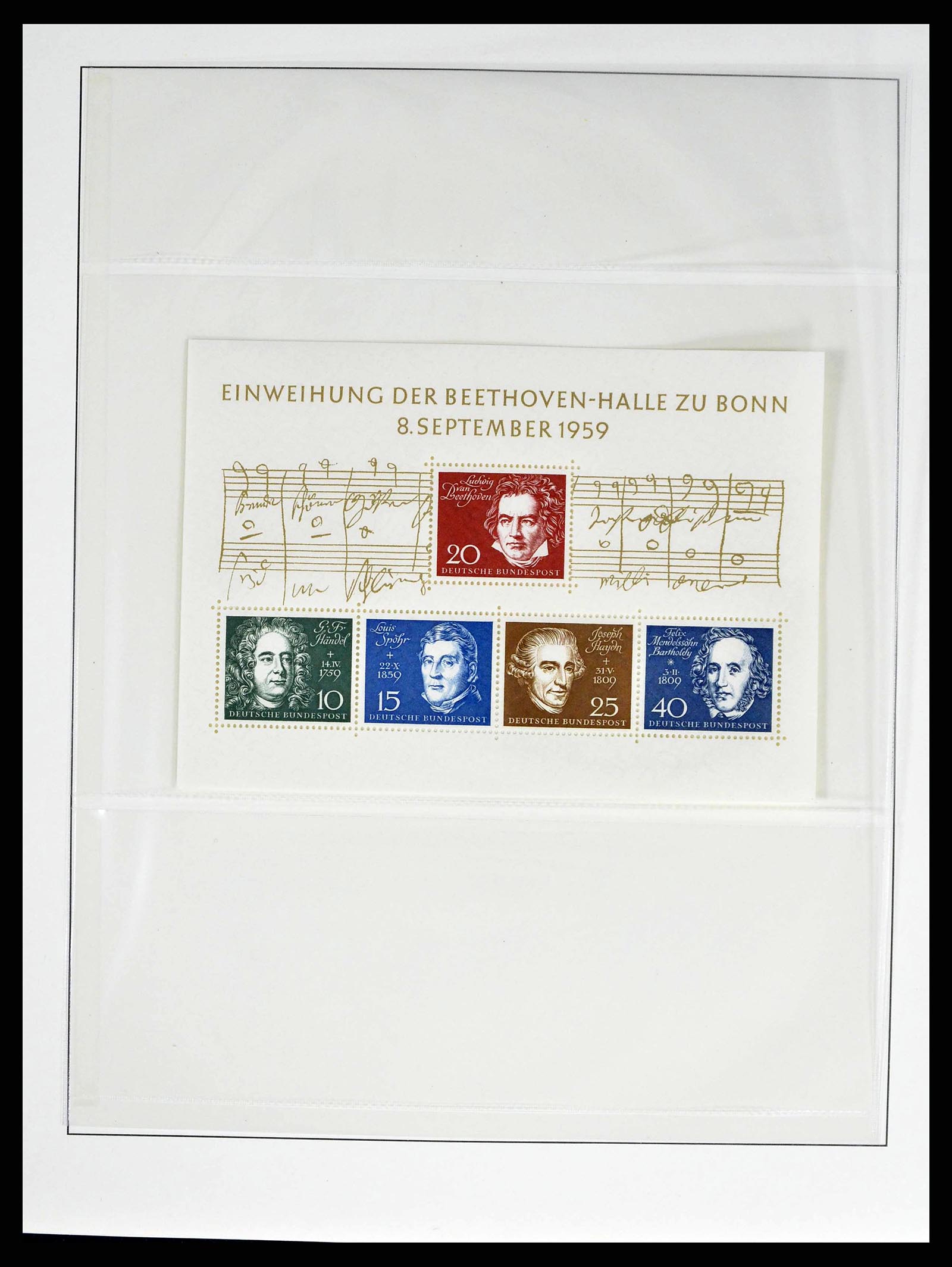 38524 0032 - Postzegelverzameling 38524 Bundespost 1949-1970.