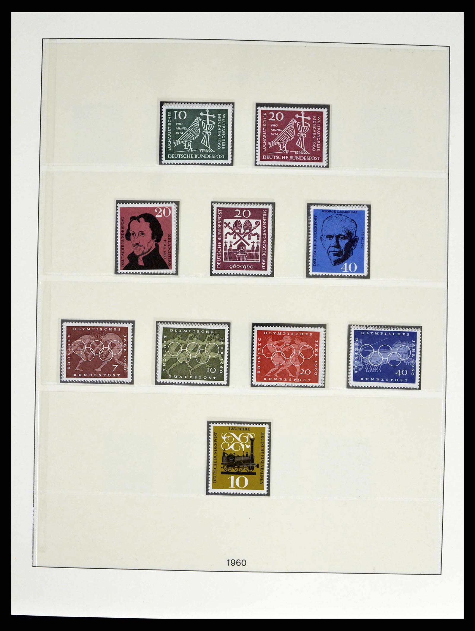 38524 0035 - Postzegelverzameling 38524 Bundespost 1949-1970.