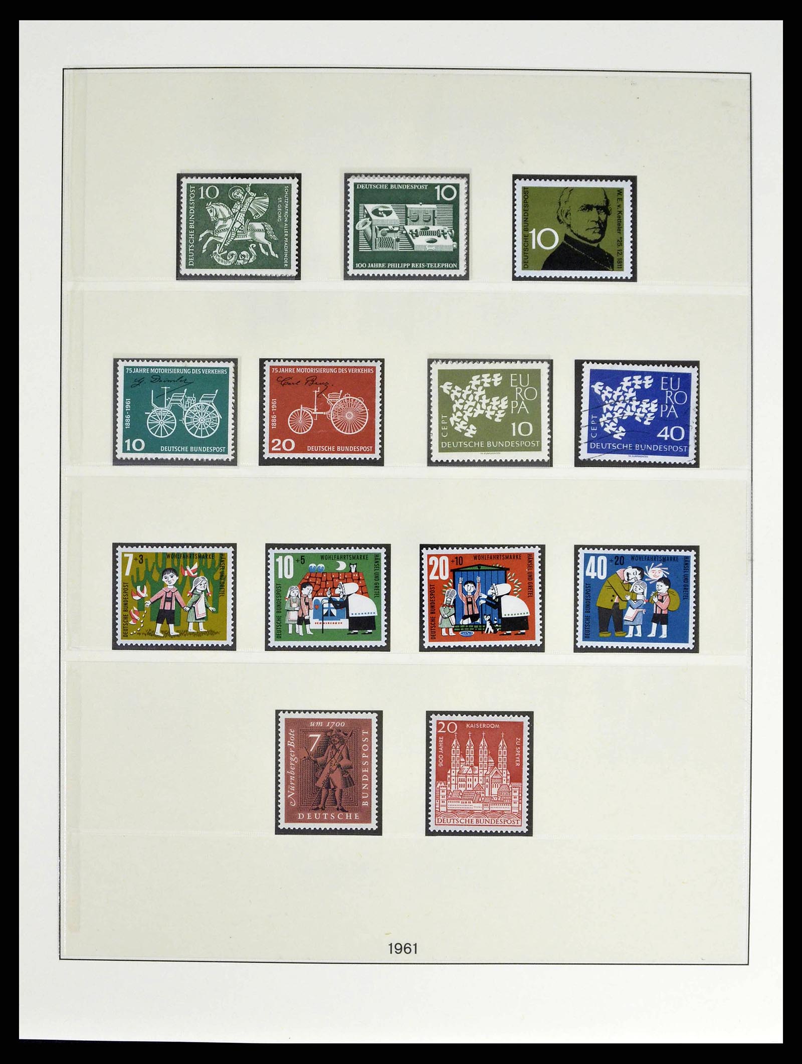 38524 0038 - Stamp collection 38524 Bundespost 1949-1970.