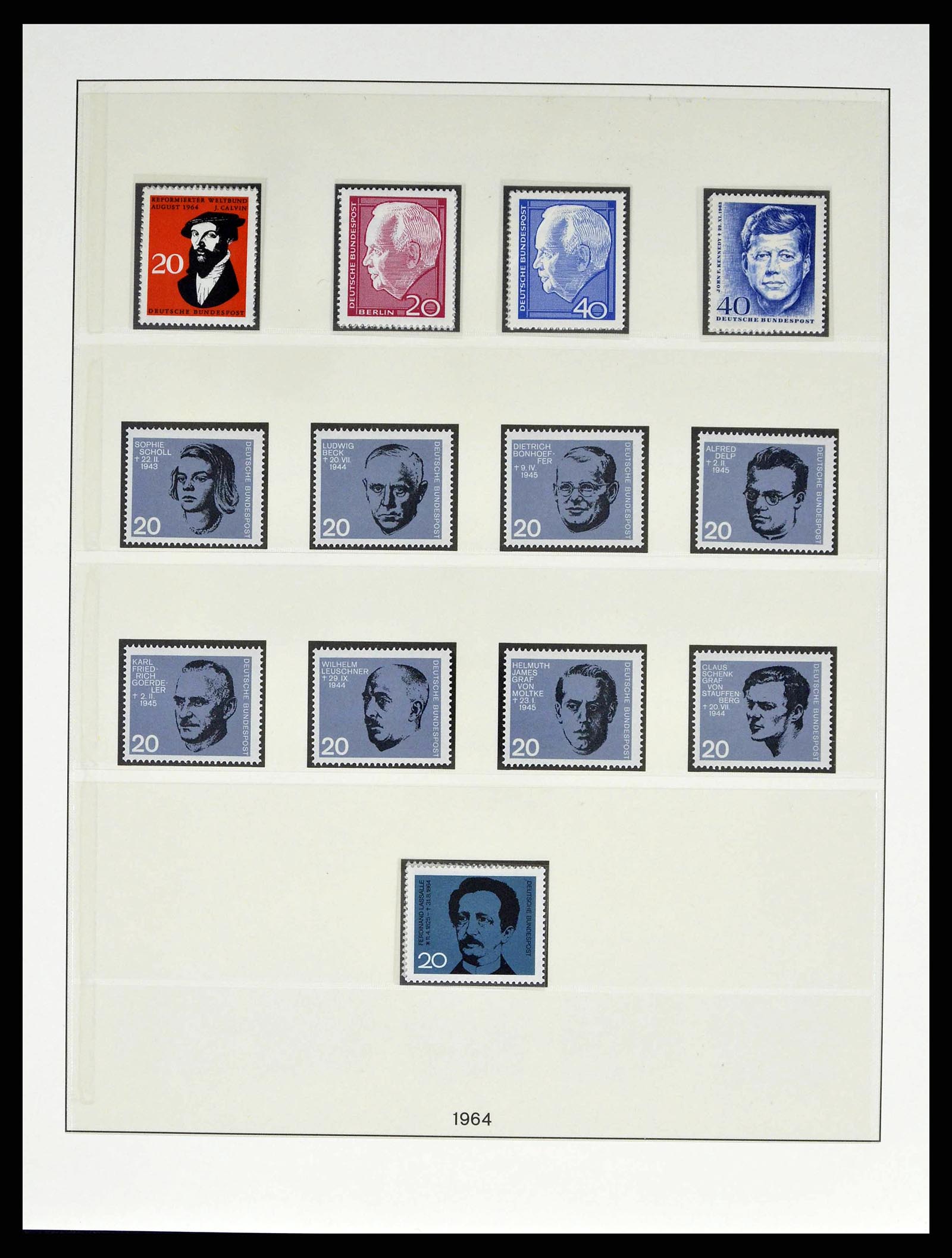 38524 0052 - Stamp collection 38524 Bundespost 1949-1970.