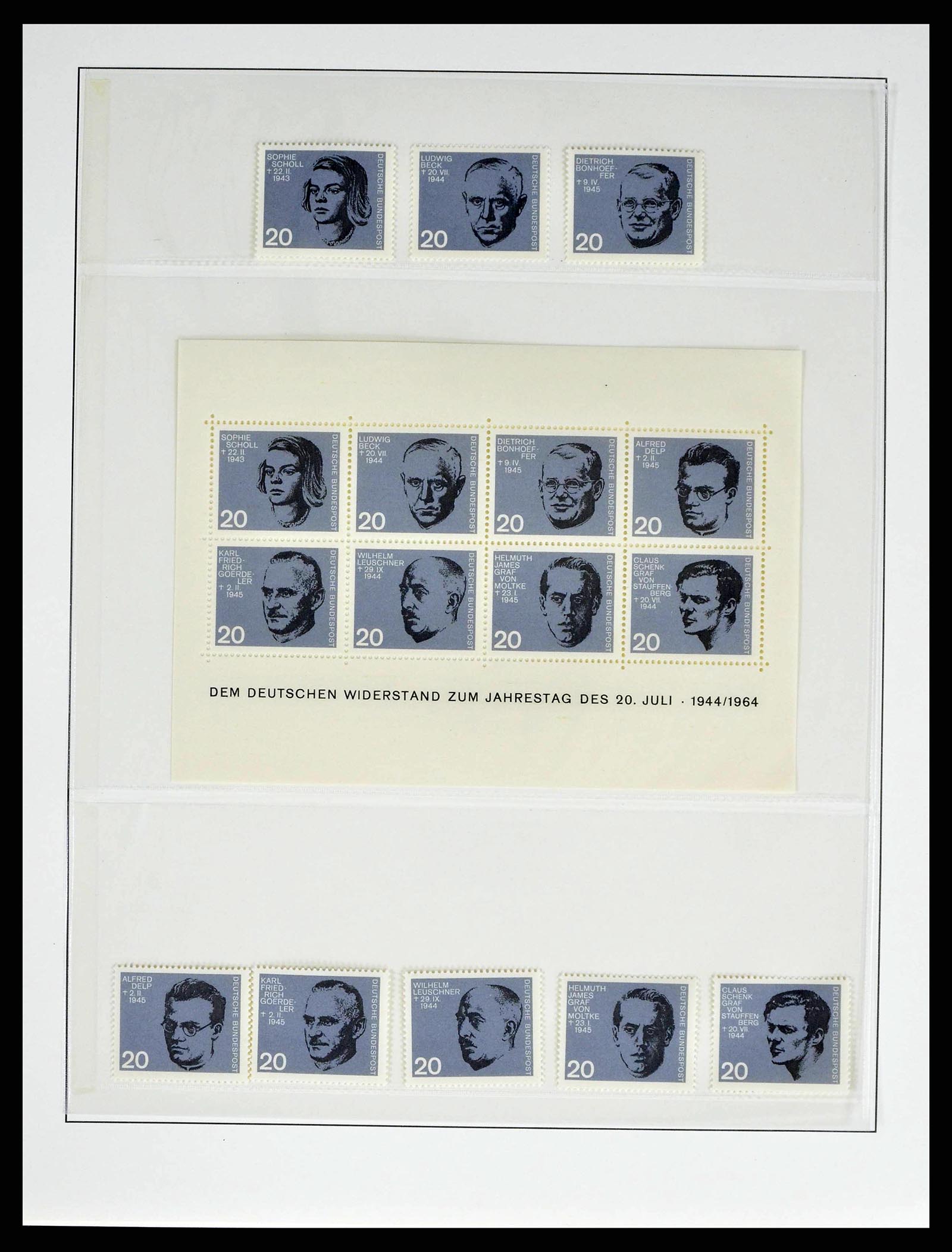 38524 0054 - Stamp collection 38524 Bundespost 1949-1970.