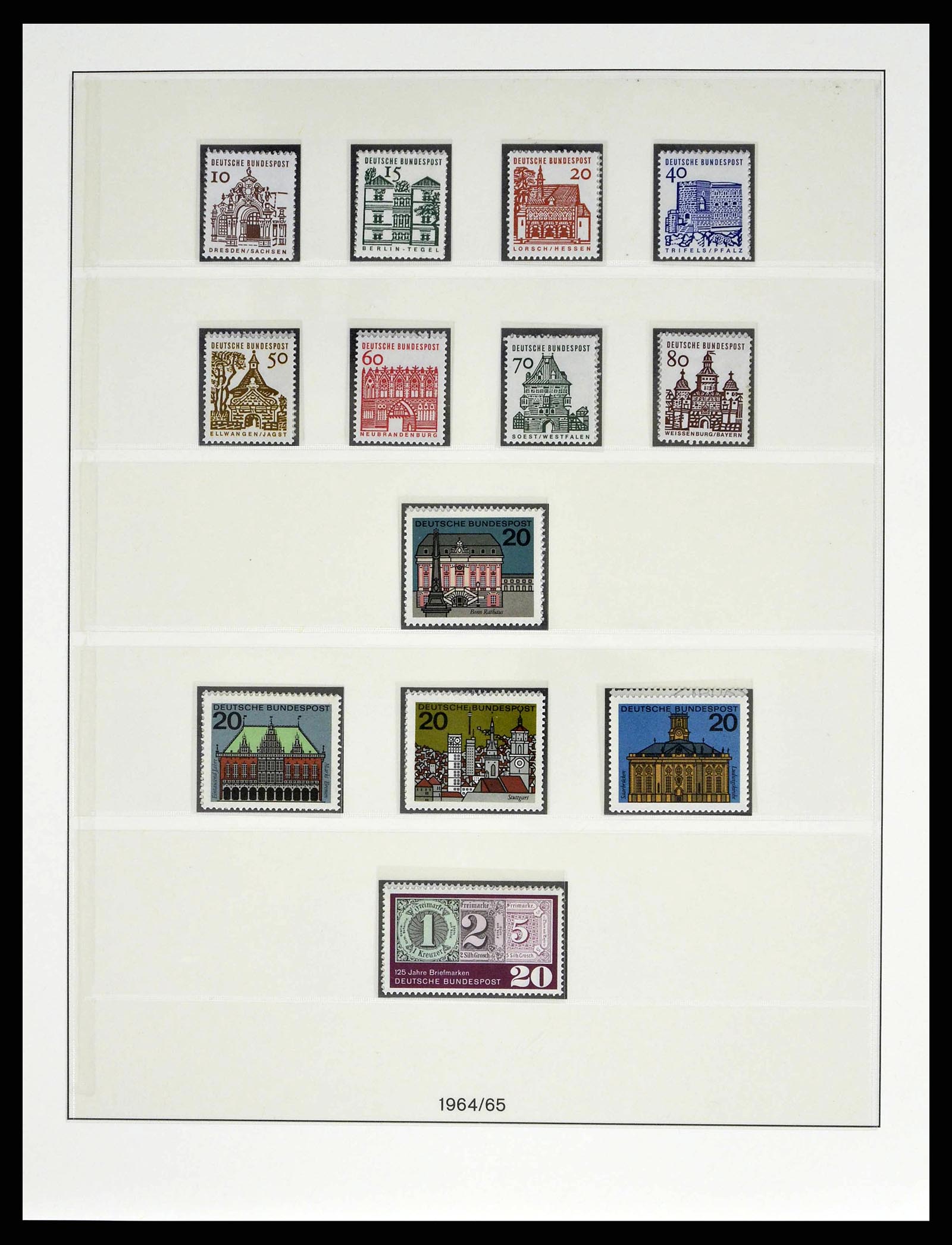 38524 0058 - Stamp collection 38524 Bundespost 1949-1970.