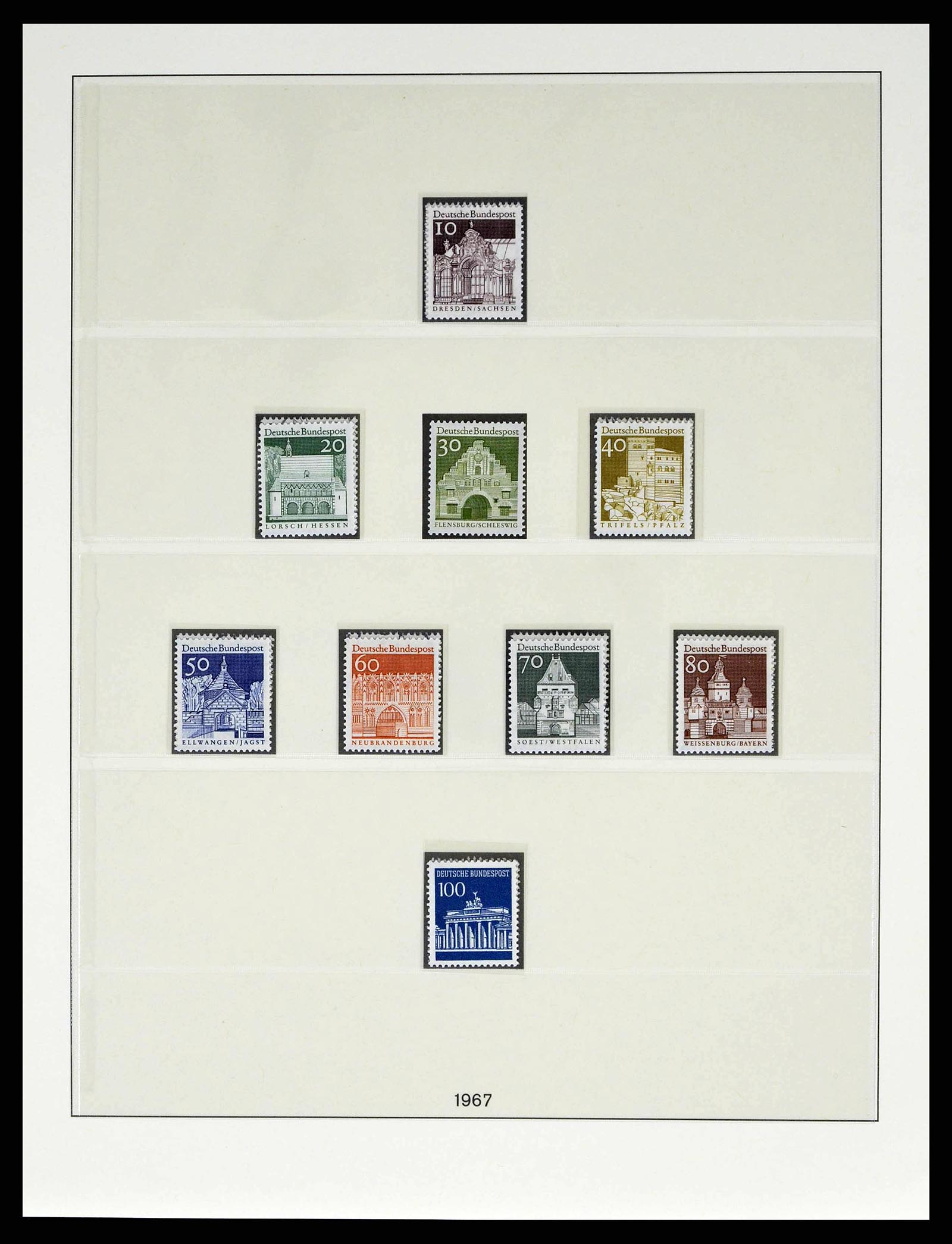 38524 0070 - Stamp collection 38524 Bundespost 1949-1970.