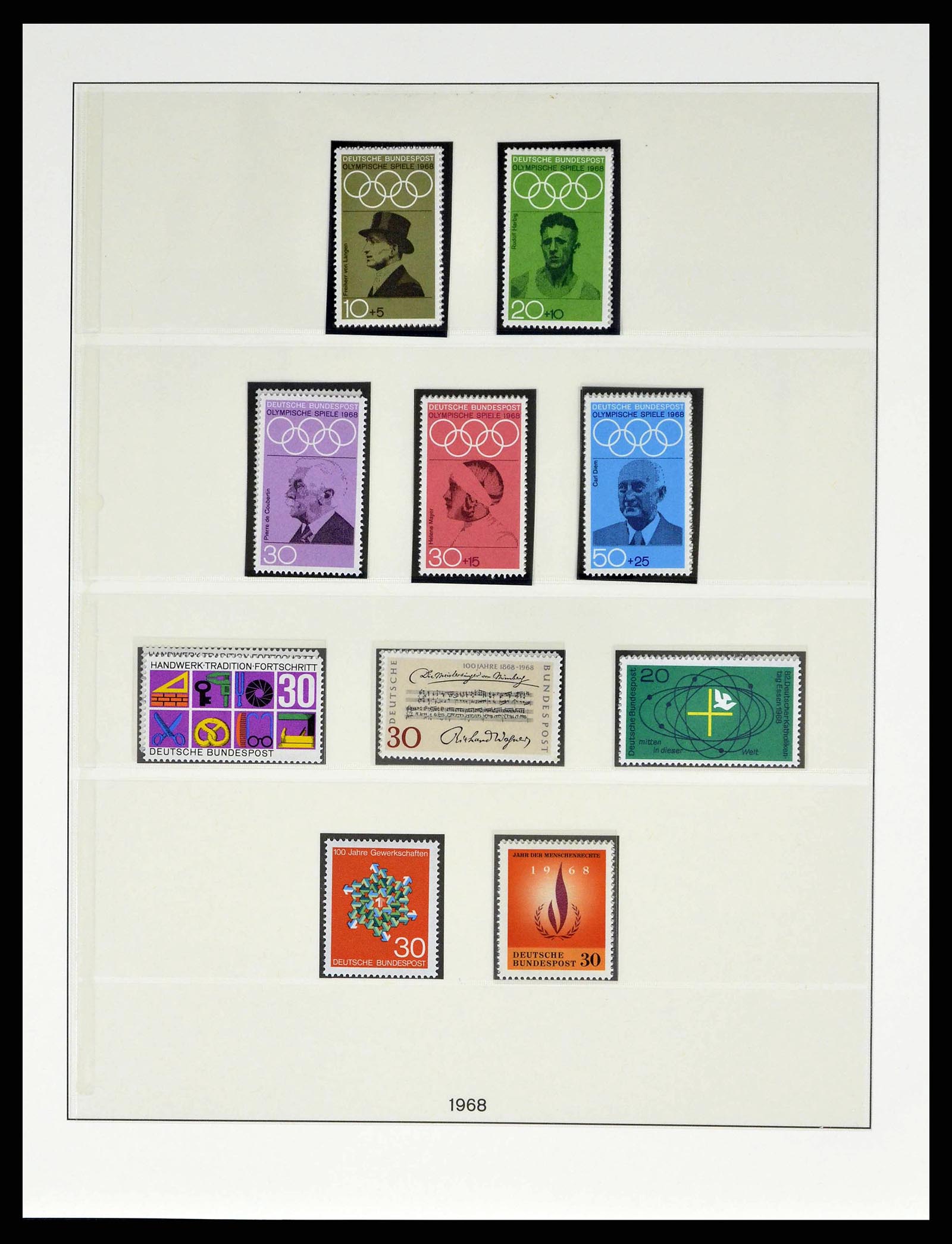 38524 0078 - Stamp collection 38524 Bundespost 1949-1970.