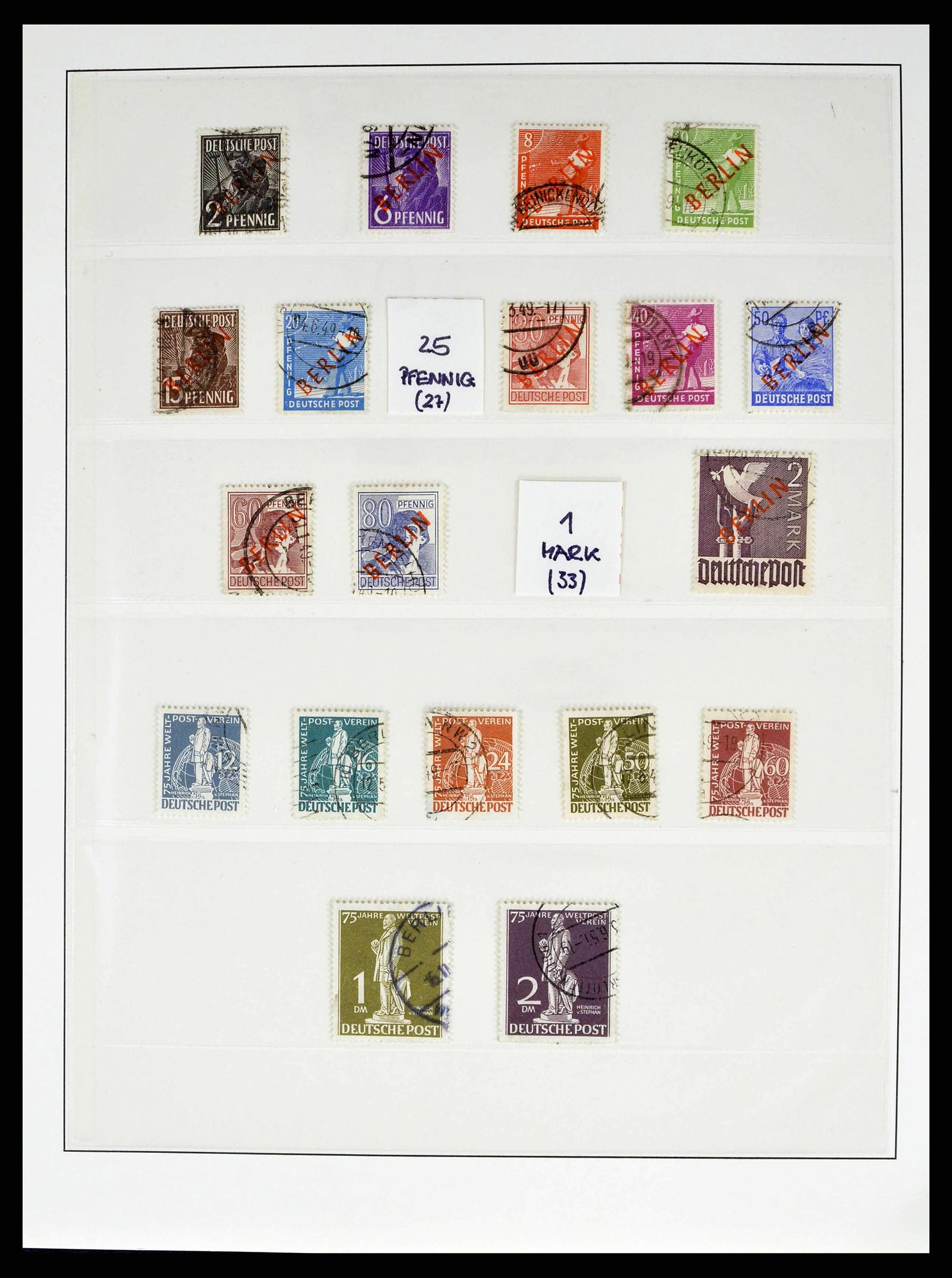 38524 0099 - Stamp collection 38524 Bundespost 1949-1970.