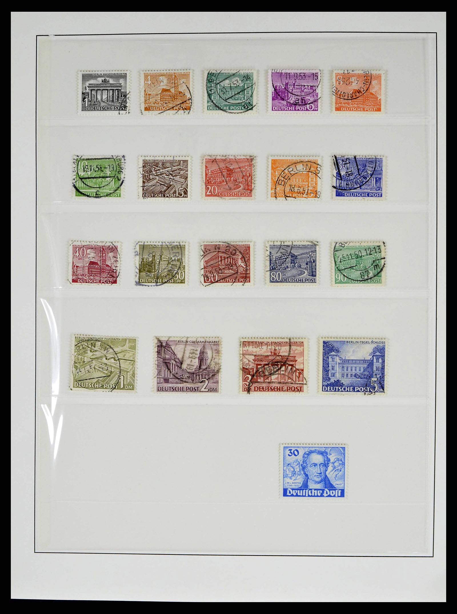 38524 0100 - Stamp collection 38524 Bundespost 1949-1970.