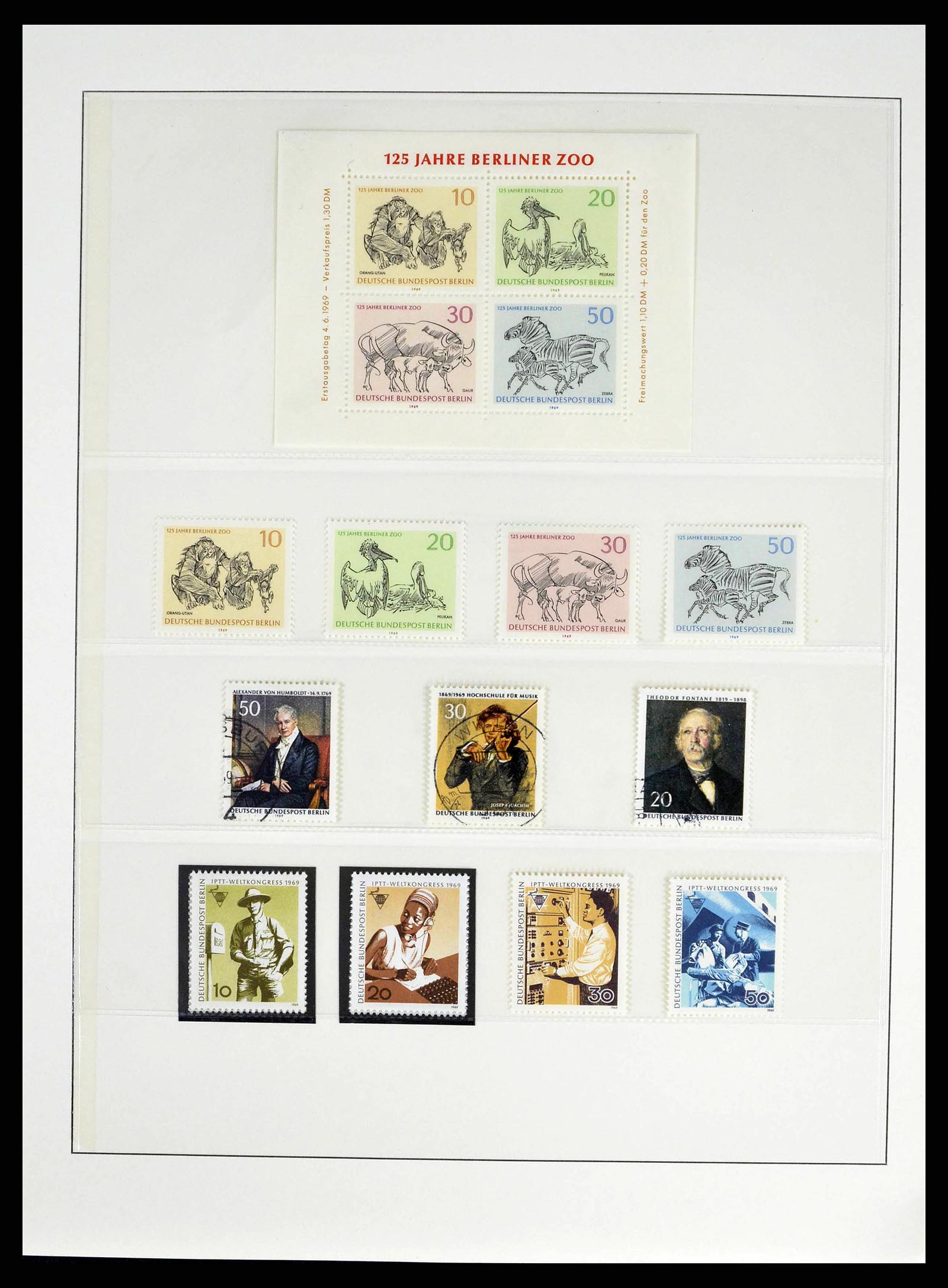 38524 0125 - Stamp collection 38524 Bundespost 1949-1970.