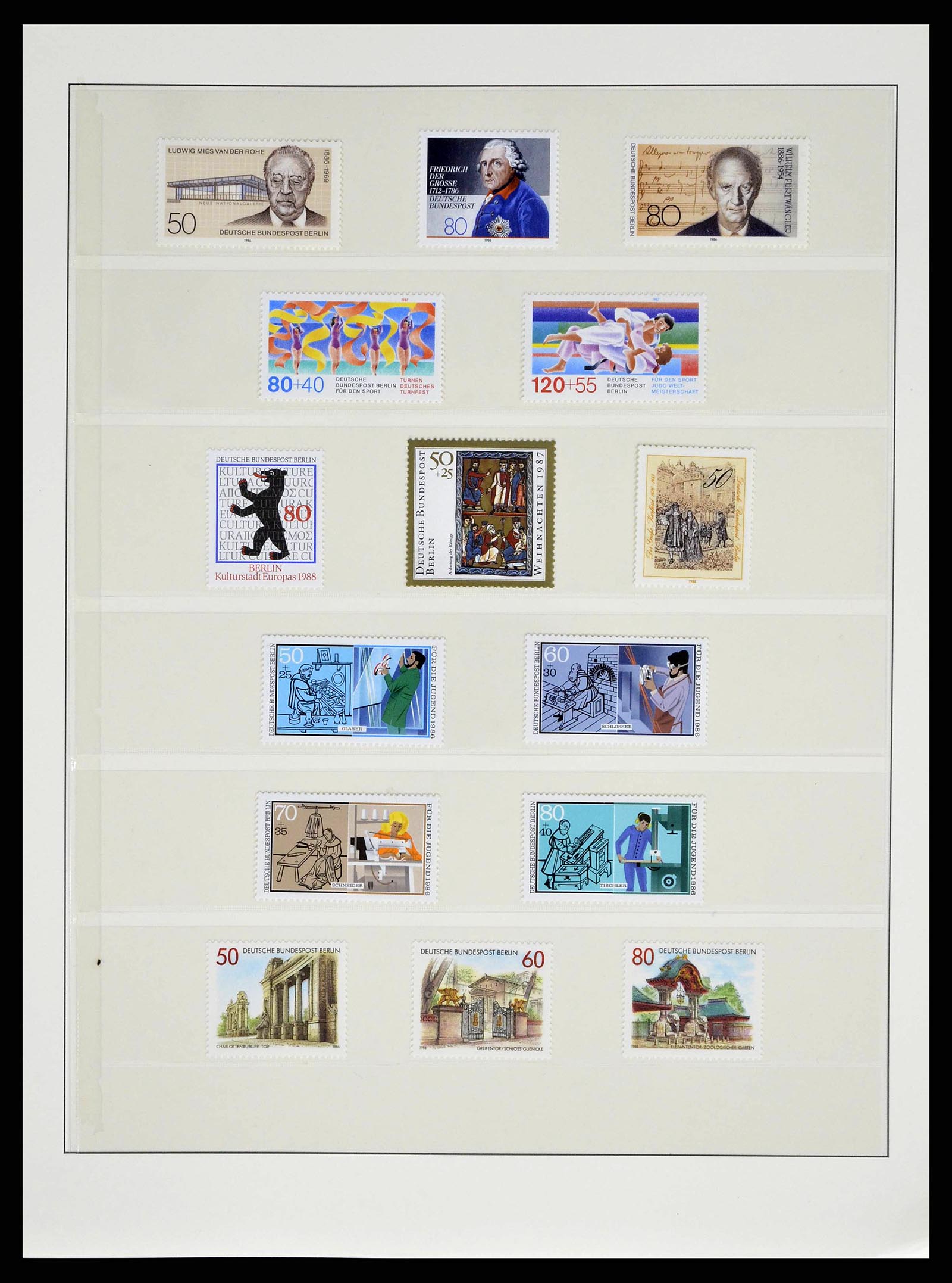 38524 0166 - Stamp collection 38524 Bundespost 1949-1970.