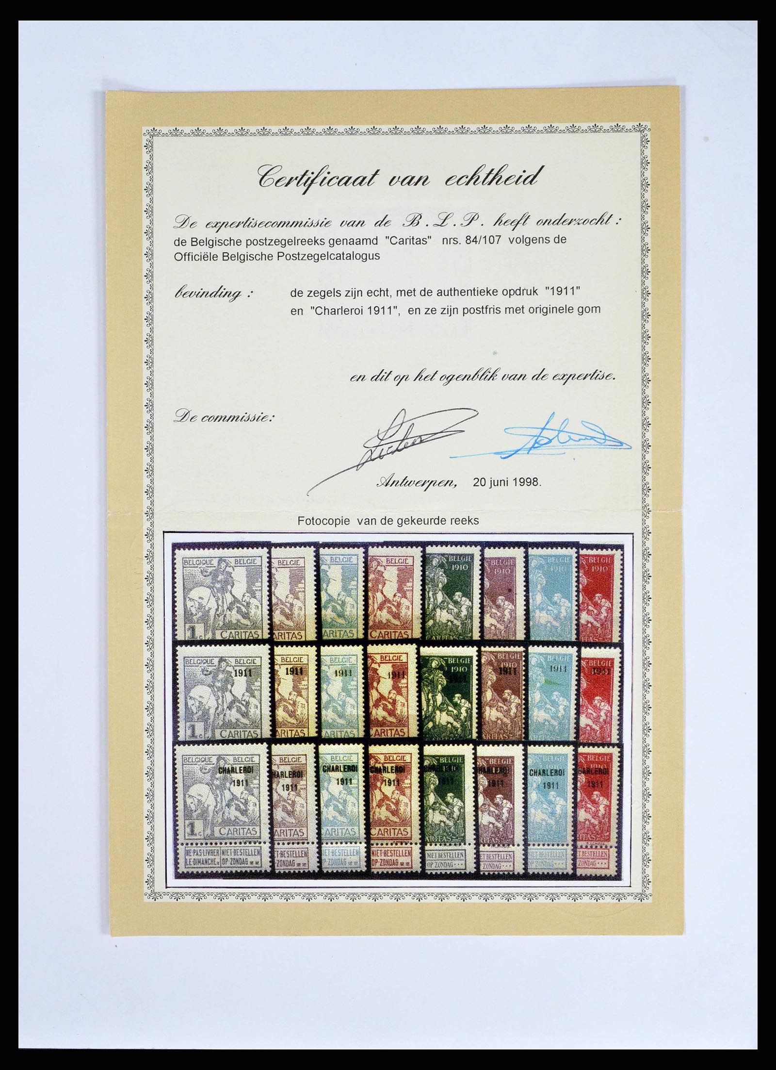 38525 0001 - Stamp collection 38525 Belgium 1911-1961.
