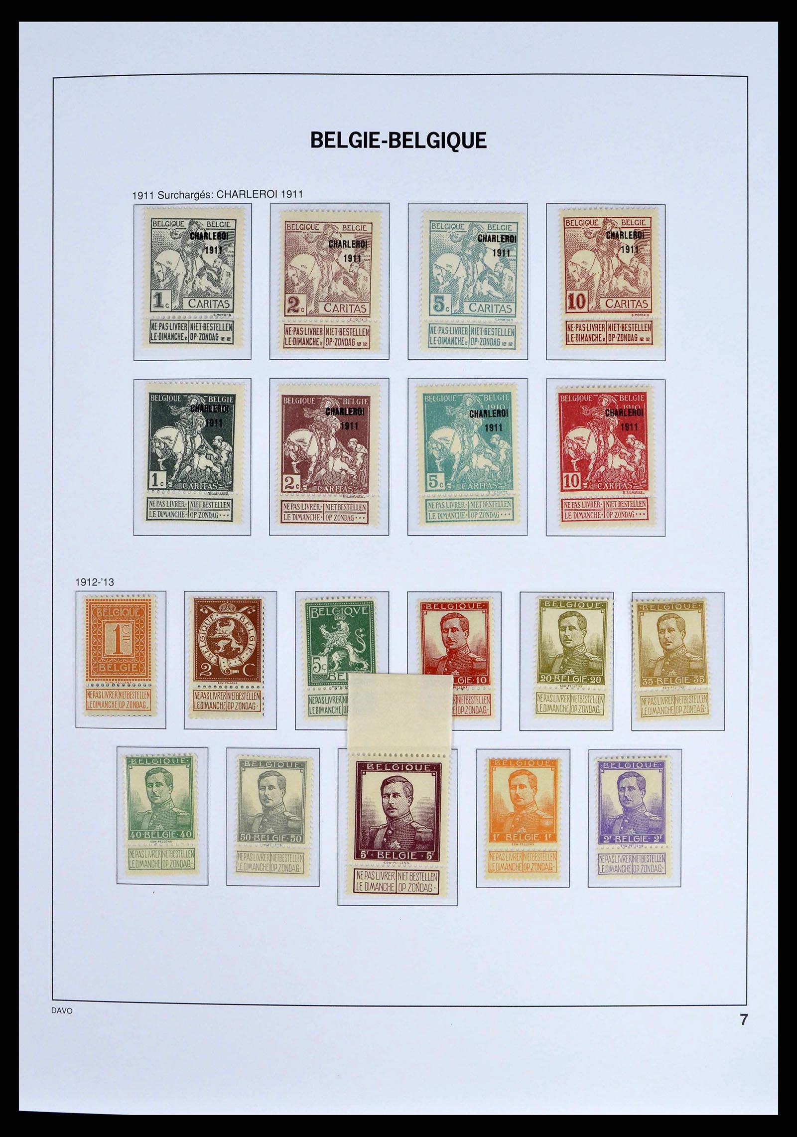 38525 0003 - Postzegelverzameling 38525 België 1911-1961.