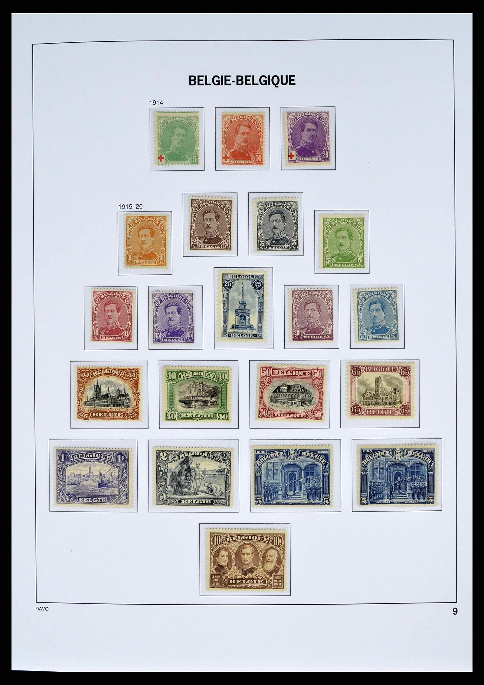 38525 0005 - Stamp collection 38525 Belgium 1911-1961.