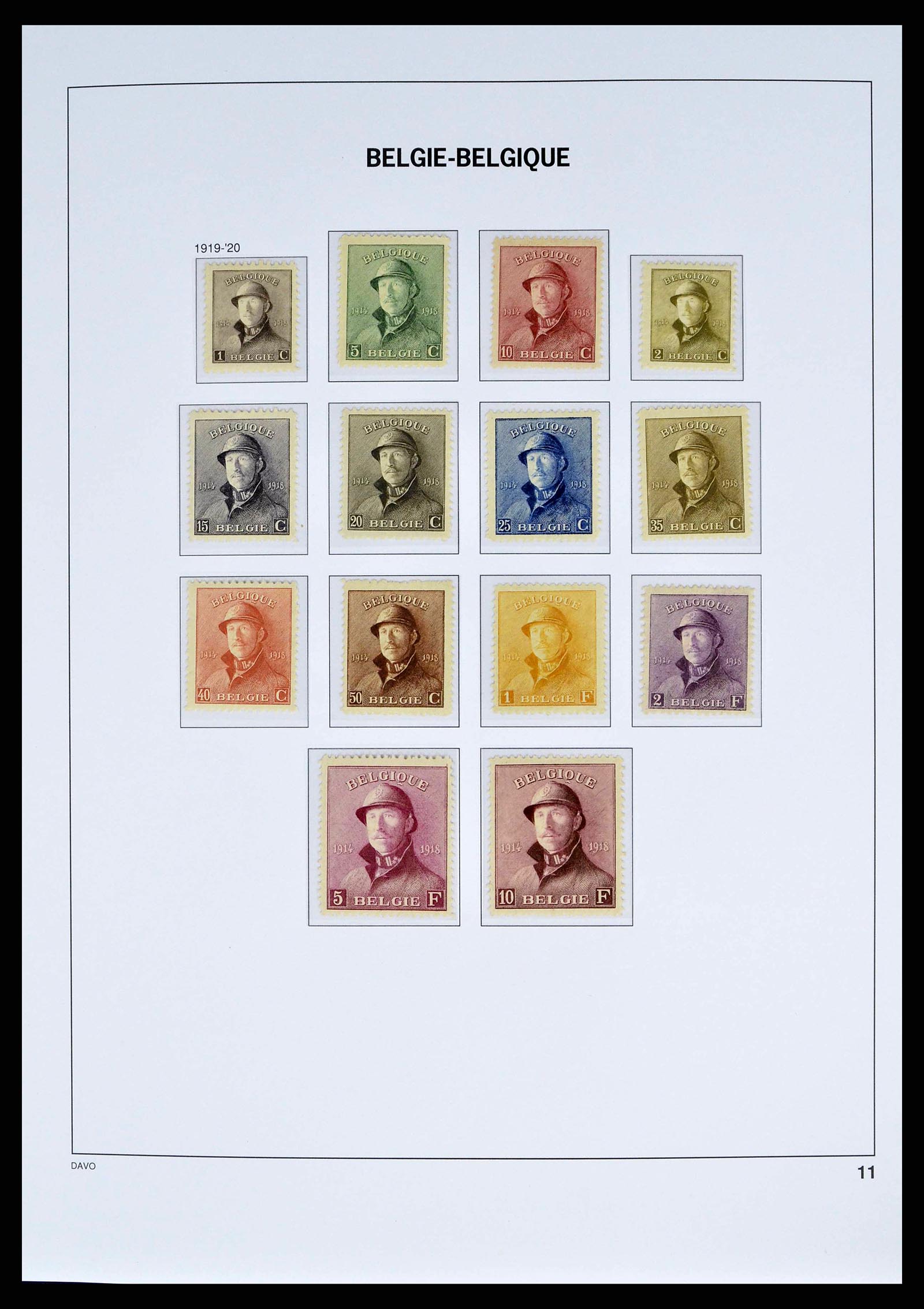 38525 0007 - Postzegelverzameling 38525 België 1911-1961.