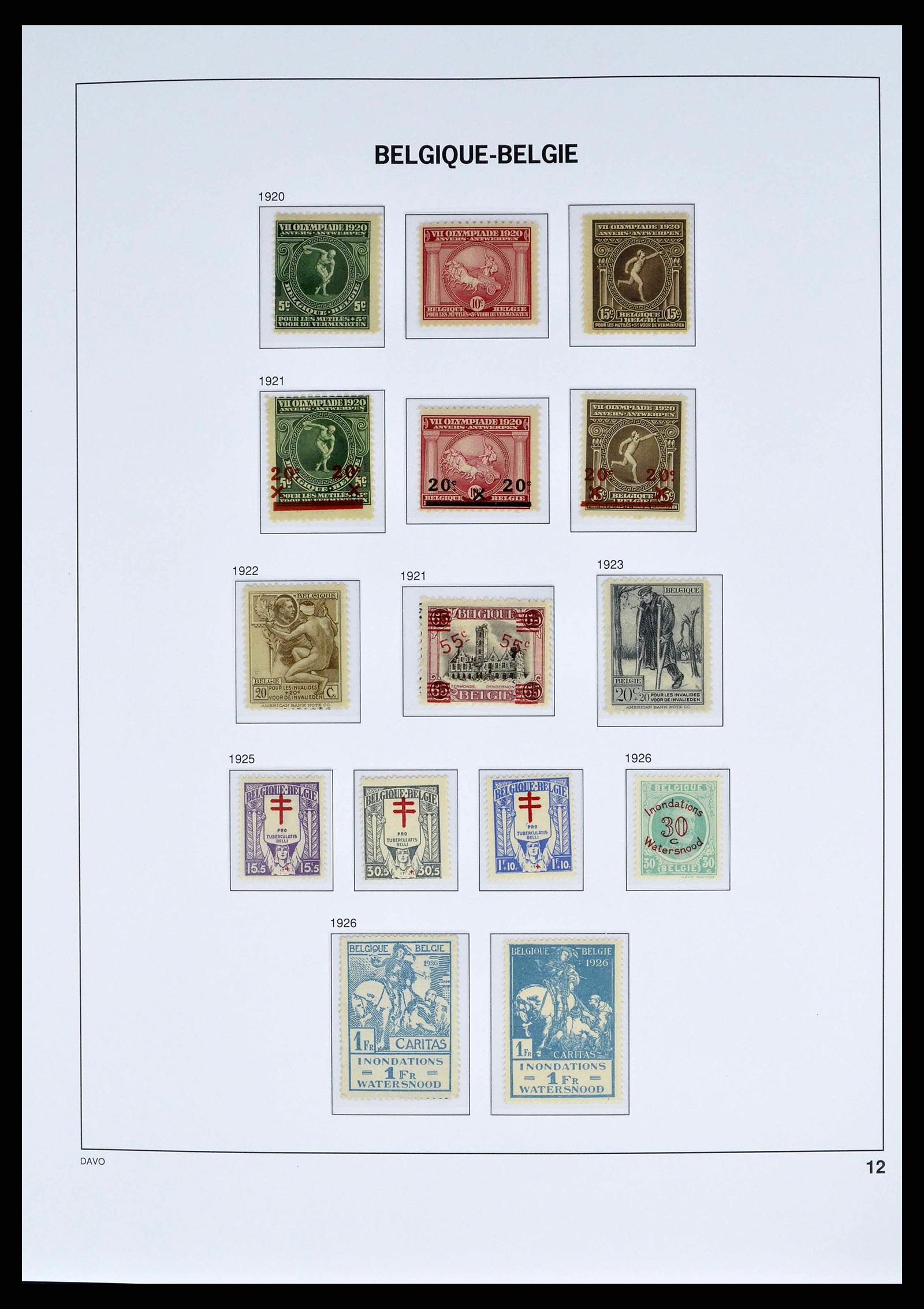 38525 0008 - Postzegelverzameling 38525 België 1911-1961.