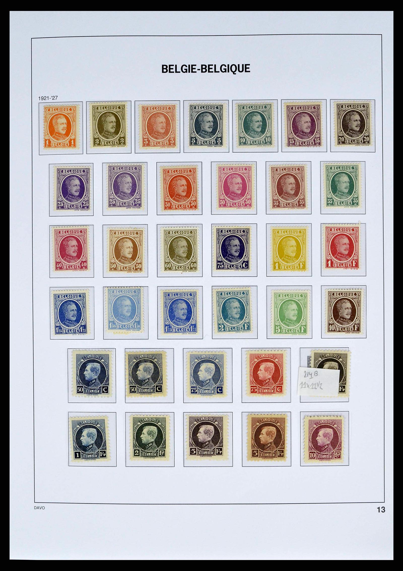 38525 0009 - Postzegelverzameling 38525 België 1911-1961.
