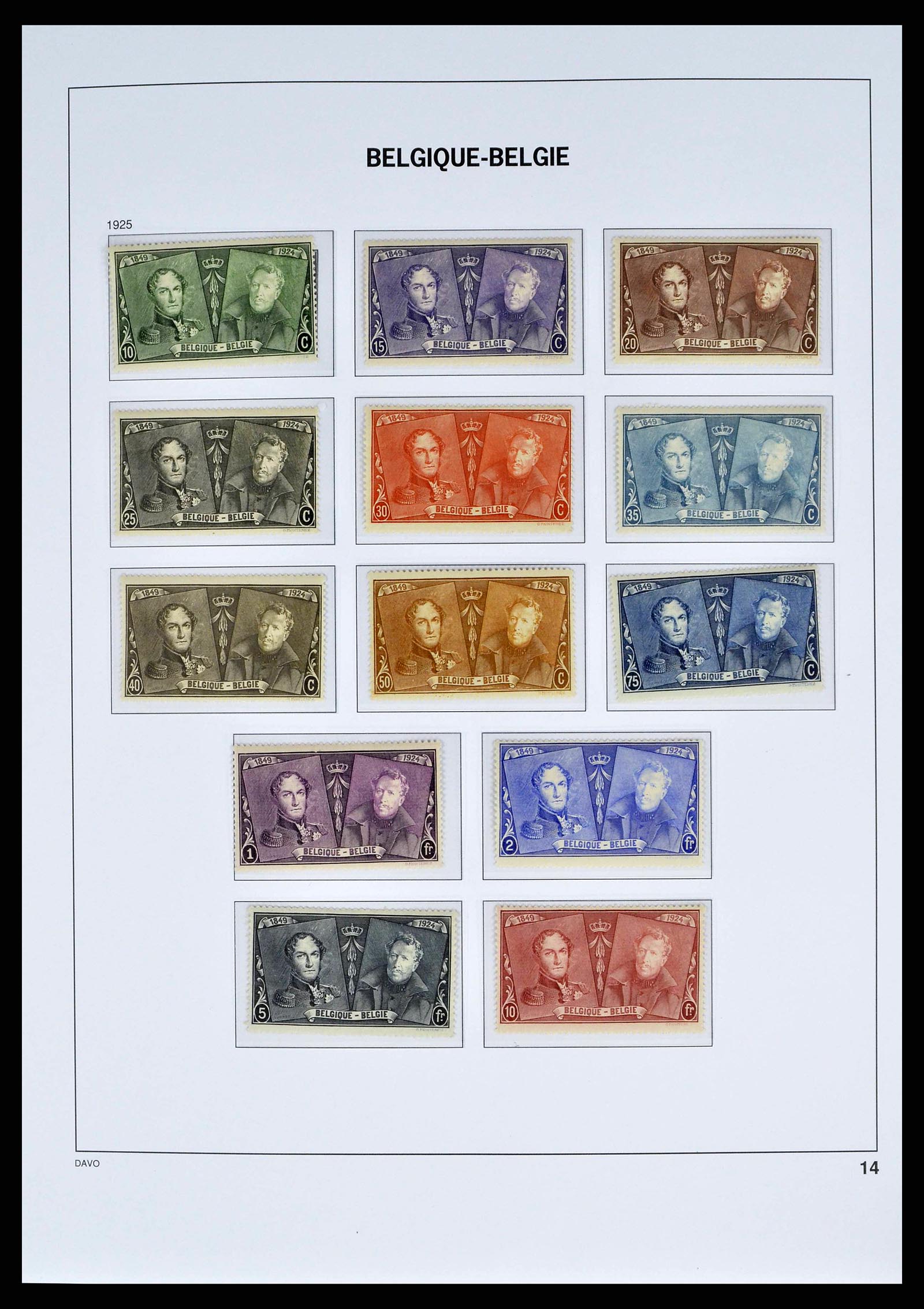 38525 0010 - Stamp collection 38525 Belgium 1911-1961.