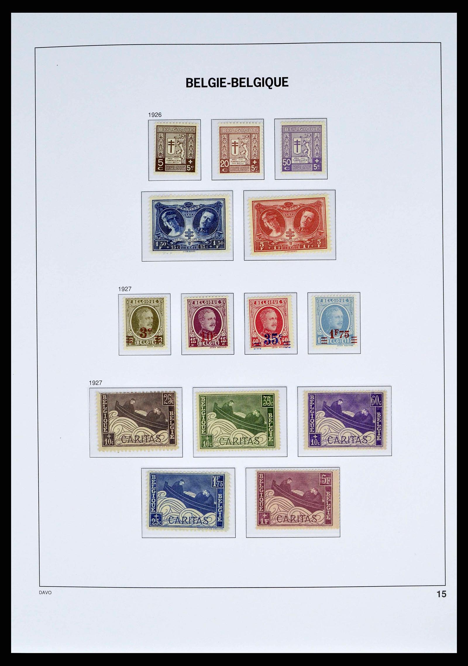 38525 0011 - Stamp collection 38525 Belgium 1911-1961.