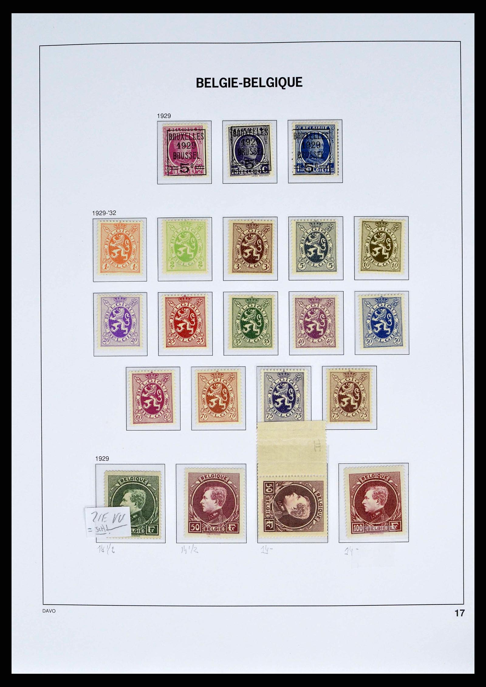 38525 0014 - Postzegelverzameling 38525 België 1911-1961.