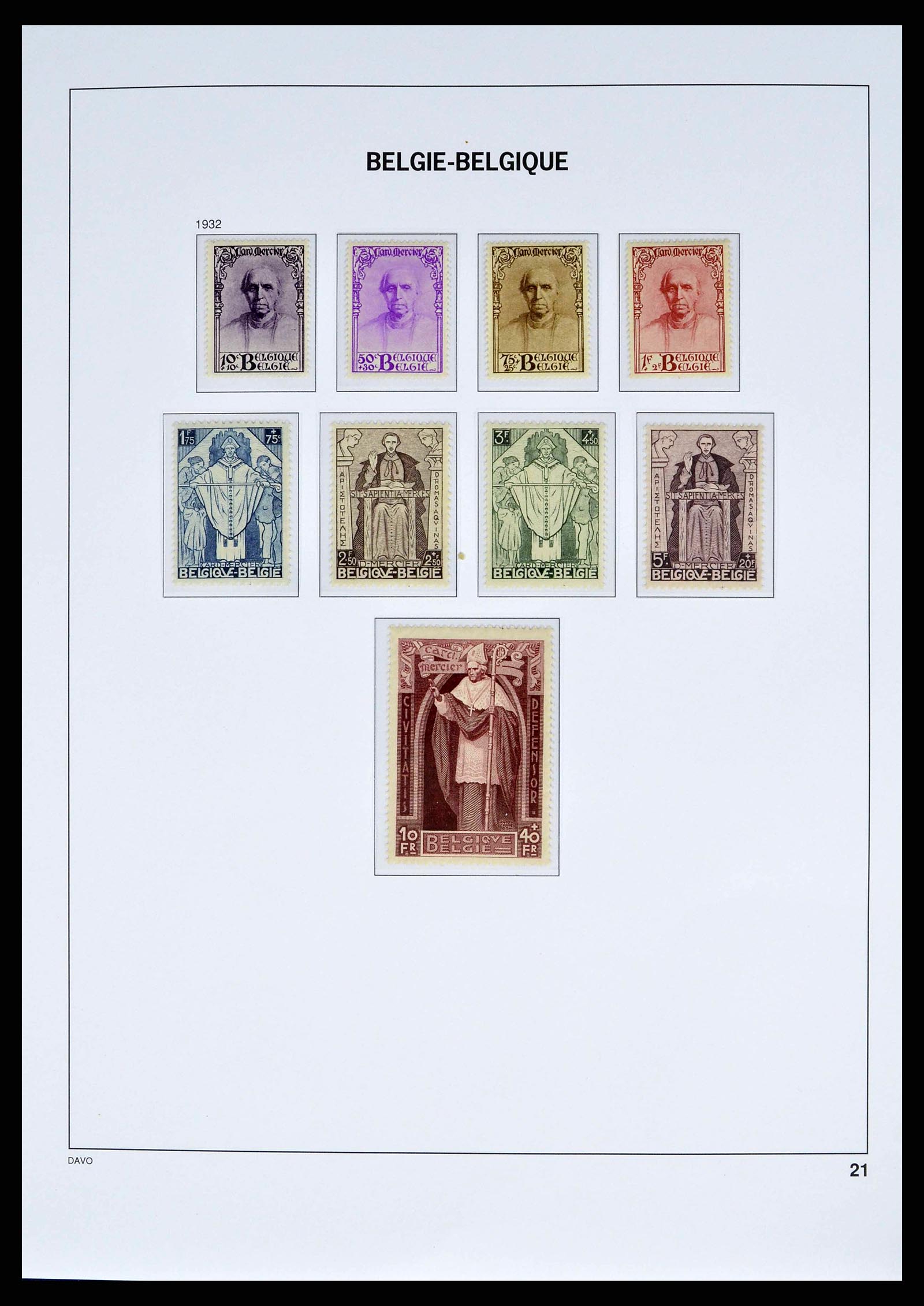 38525 0018 - Stamp collection 38525 Belgium 1911-1961.