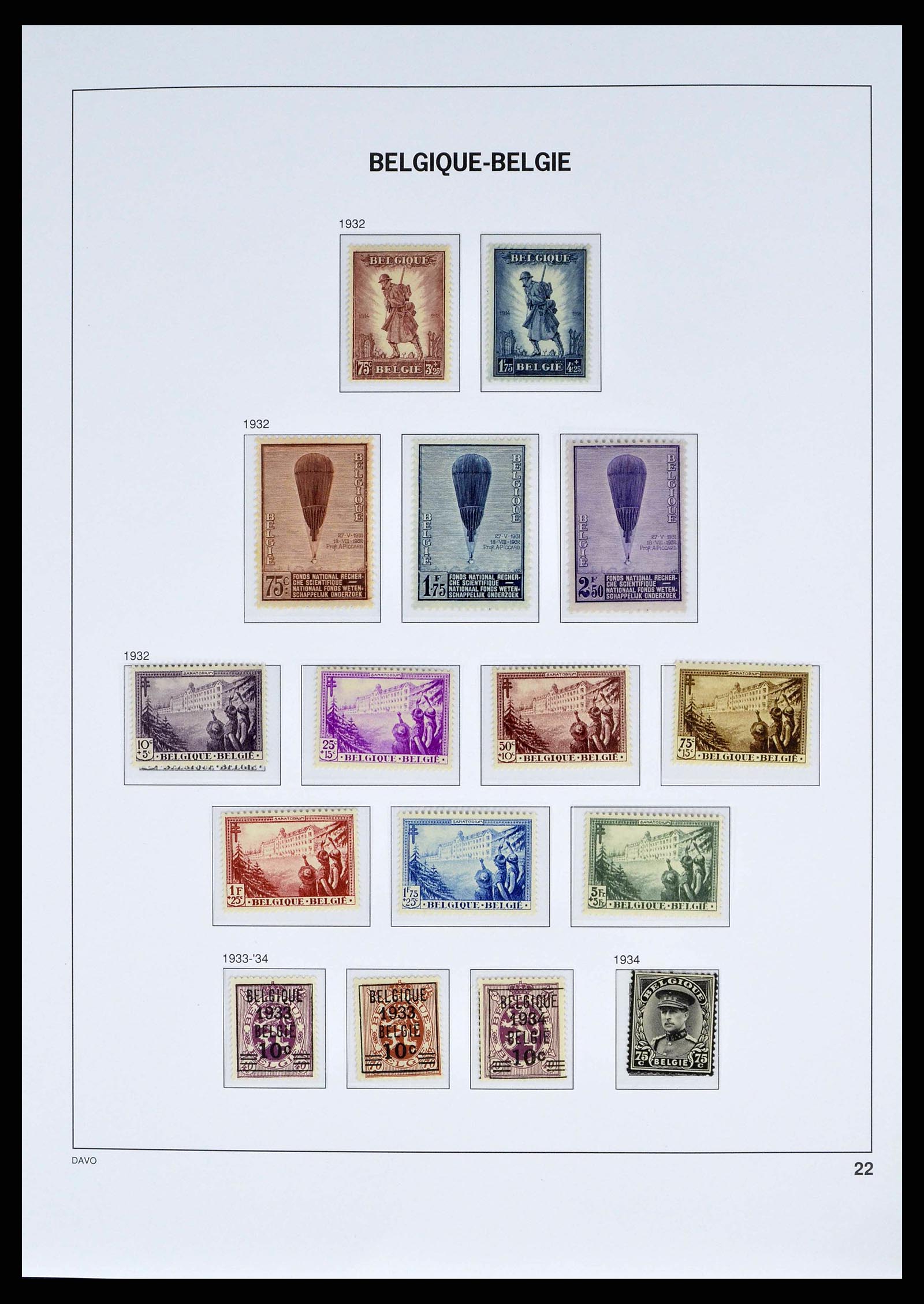 38525 0019 - Stamp collection 38525 Belgium 1911-1961.