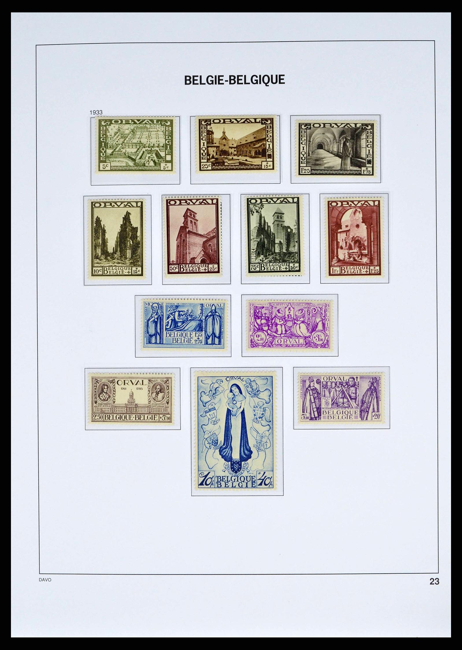 38525 0020 - Stamp collection 38525 Belgium 1911-1961.