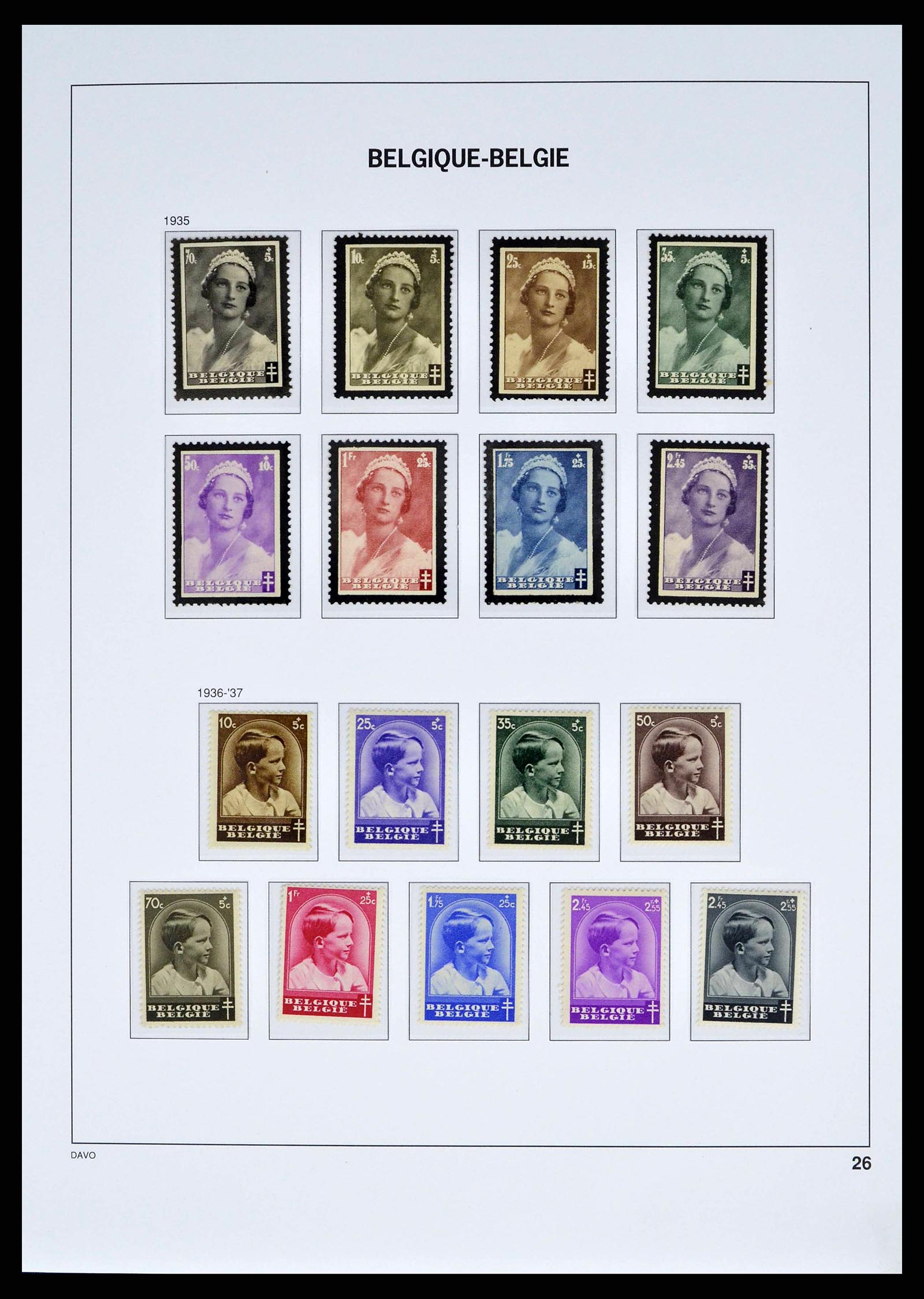 38525 0023 - Postzegelverzameling 38525 België 1911-1961.