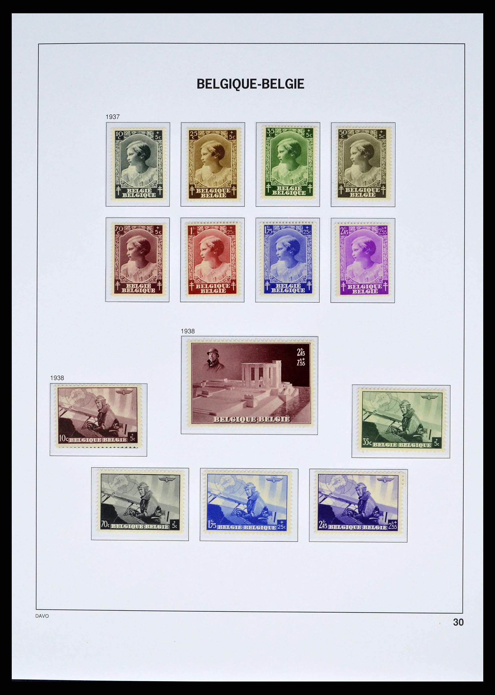38525 0027 - Postzegelverzameling 38525 België 1911-1961.