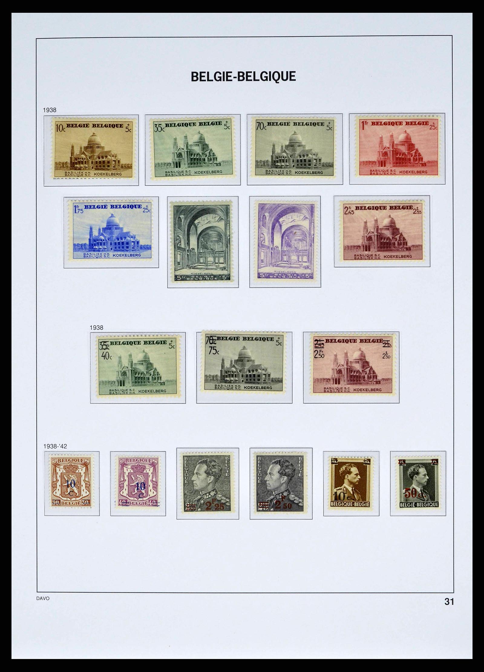 38525 0028 - Stamp collection 38525 Belgium 1911-1961.