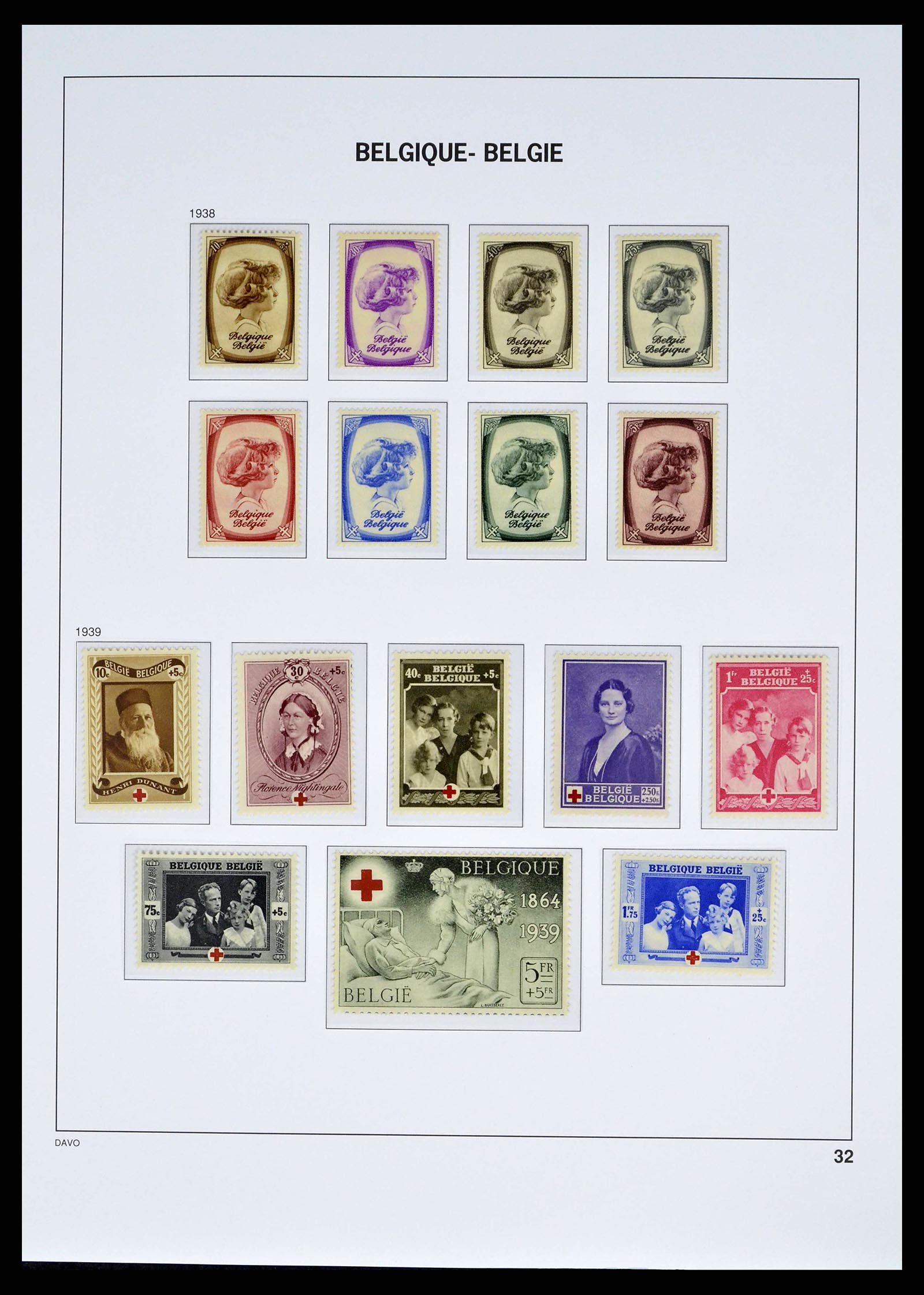 38525 0029 - Postzegelverzameling 38525 België 1911-1961.