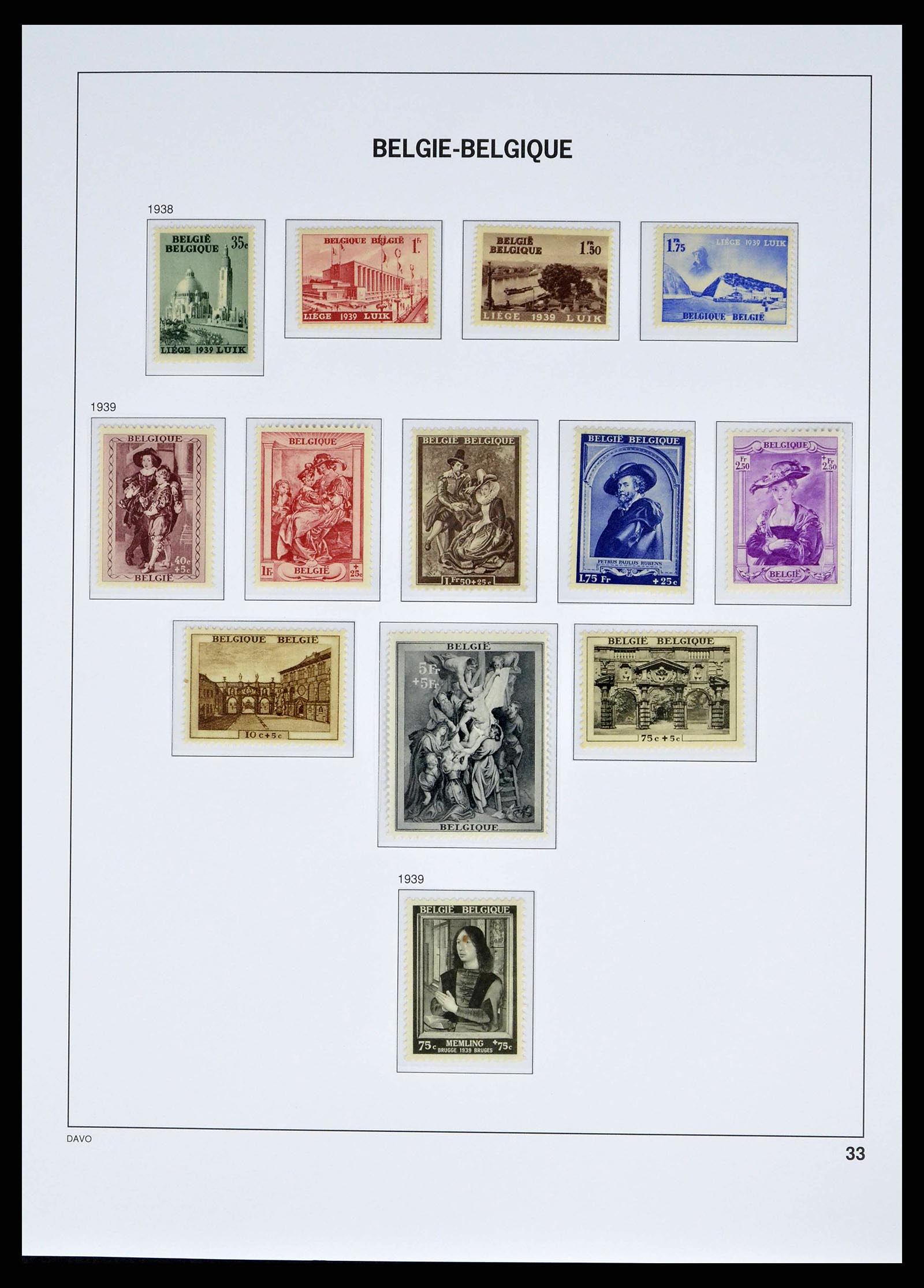 38525 0030 - Postzegelverzameling 38525 België 1911-1961.