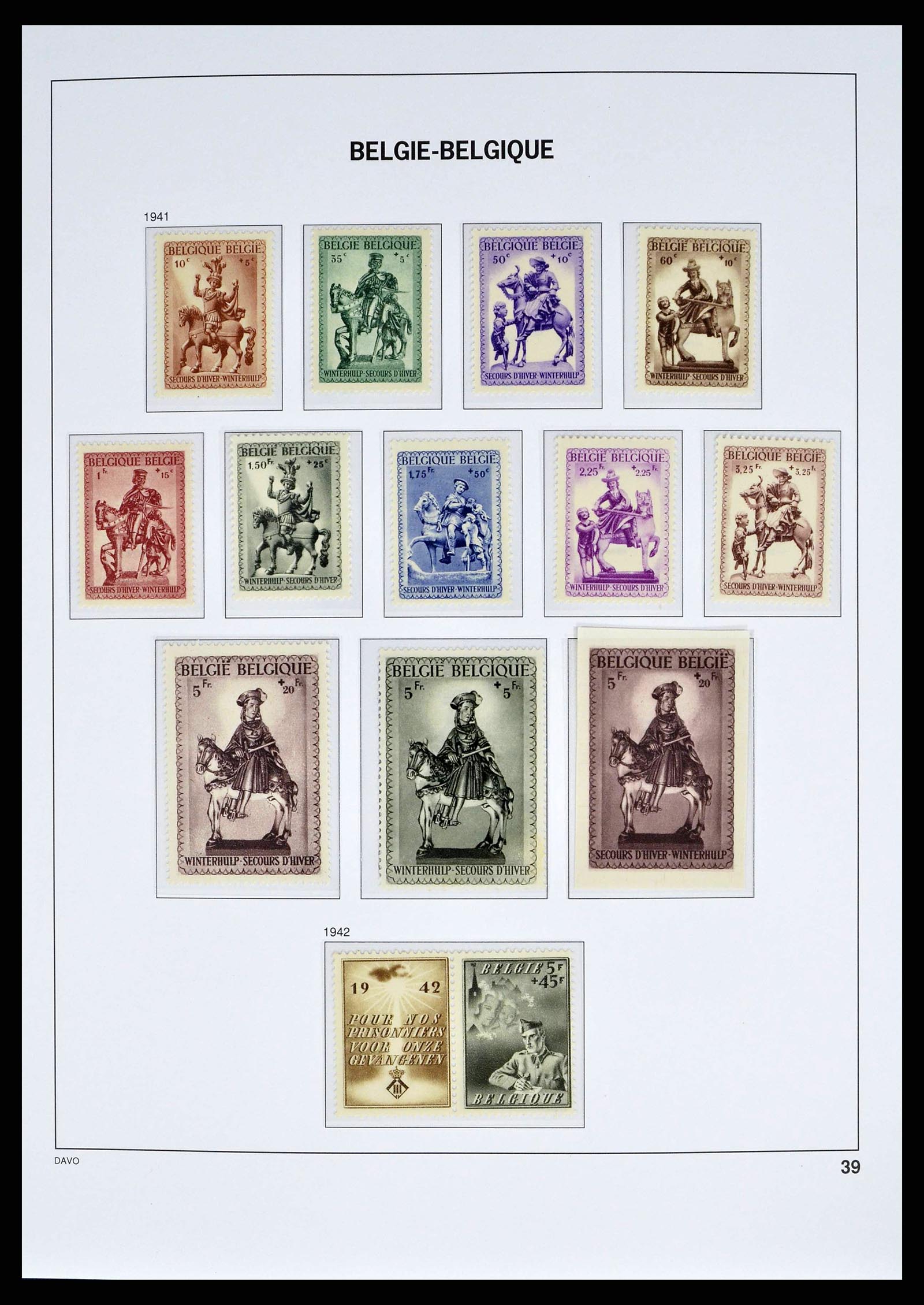 38525 0036 - Postzegelverzameling 38525 België 1911-1961.